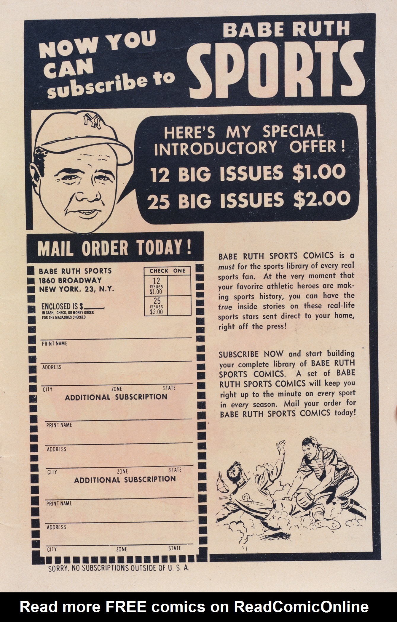 Read online Babe Ruth Sports Comics comic -  Issue #11 - 34