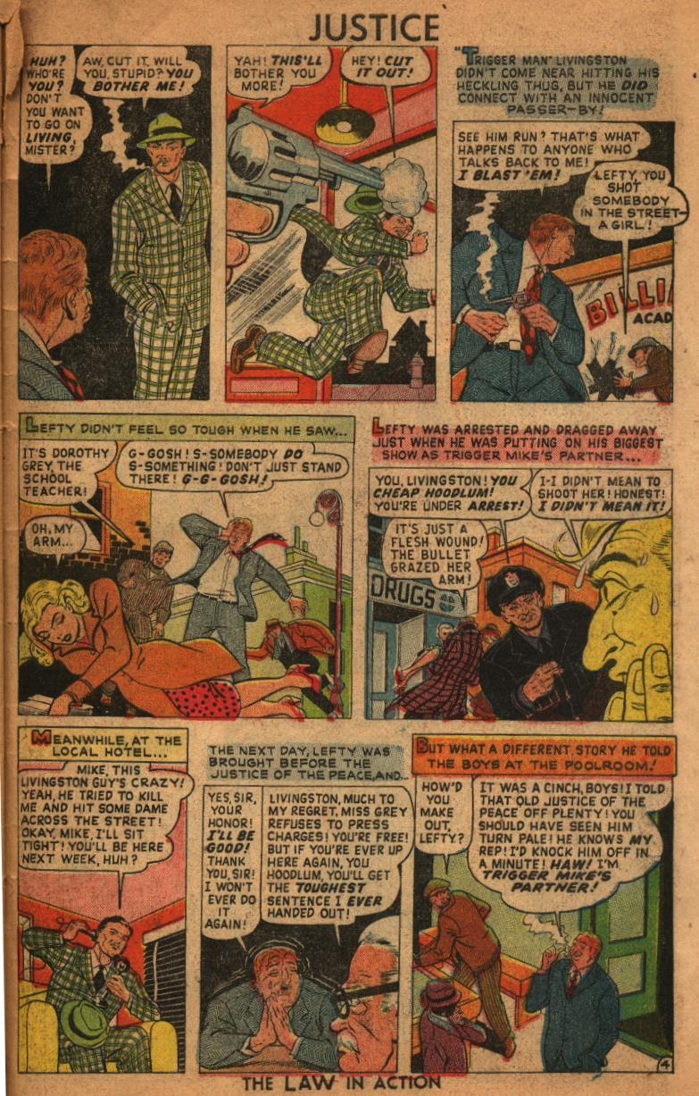 Read online Justice Comics (1948) comic -  Issue #6 - 45
