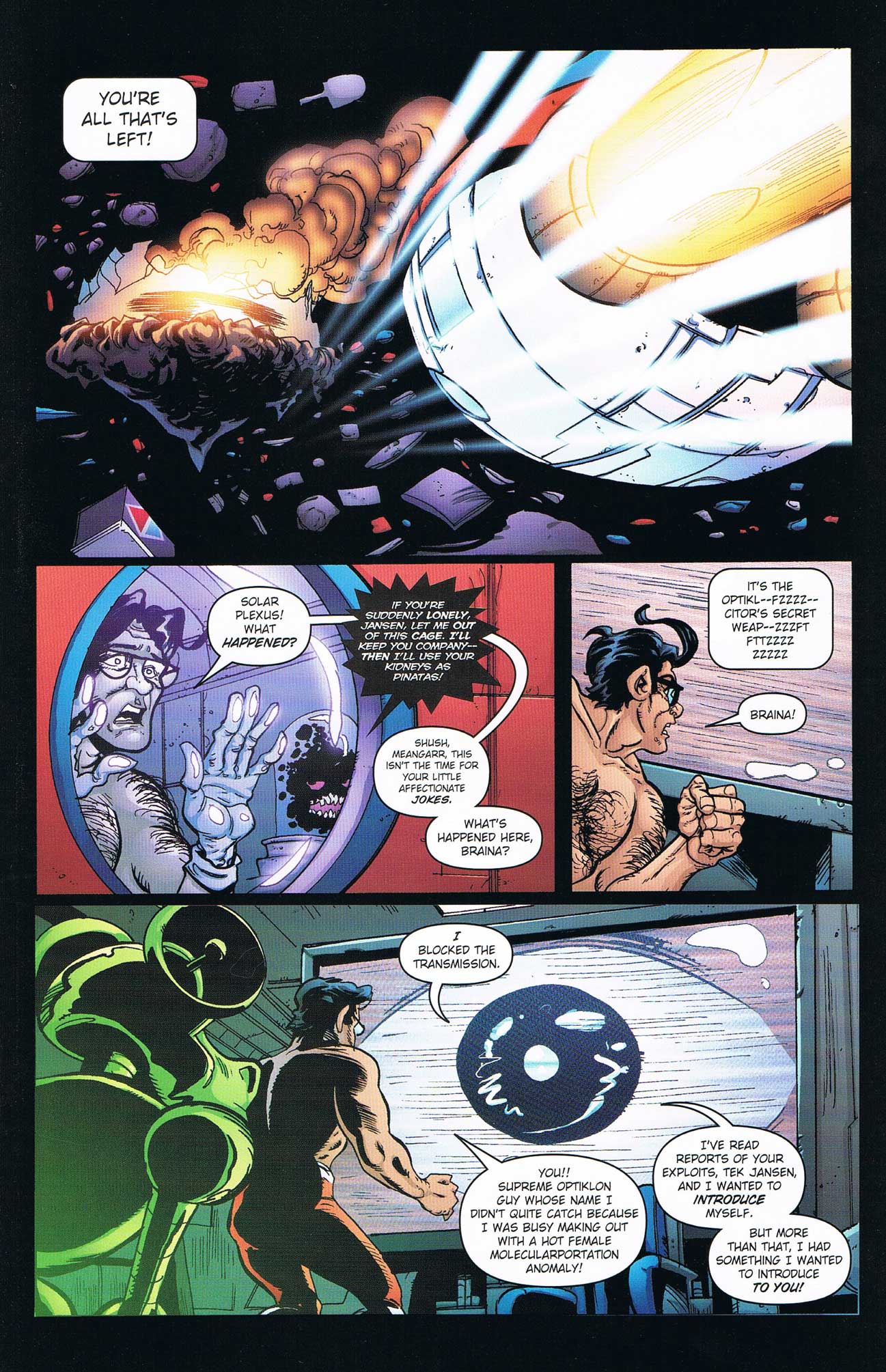 Read online Stephen Colbert's Tek Jansen comic -  Issue #5 - 22