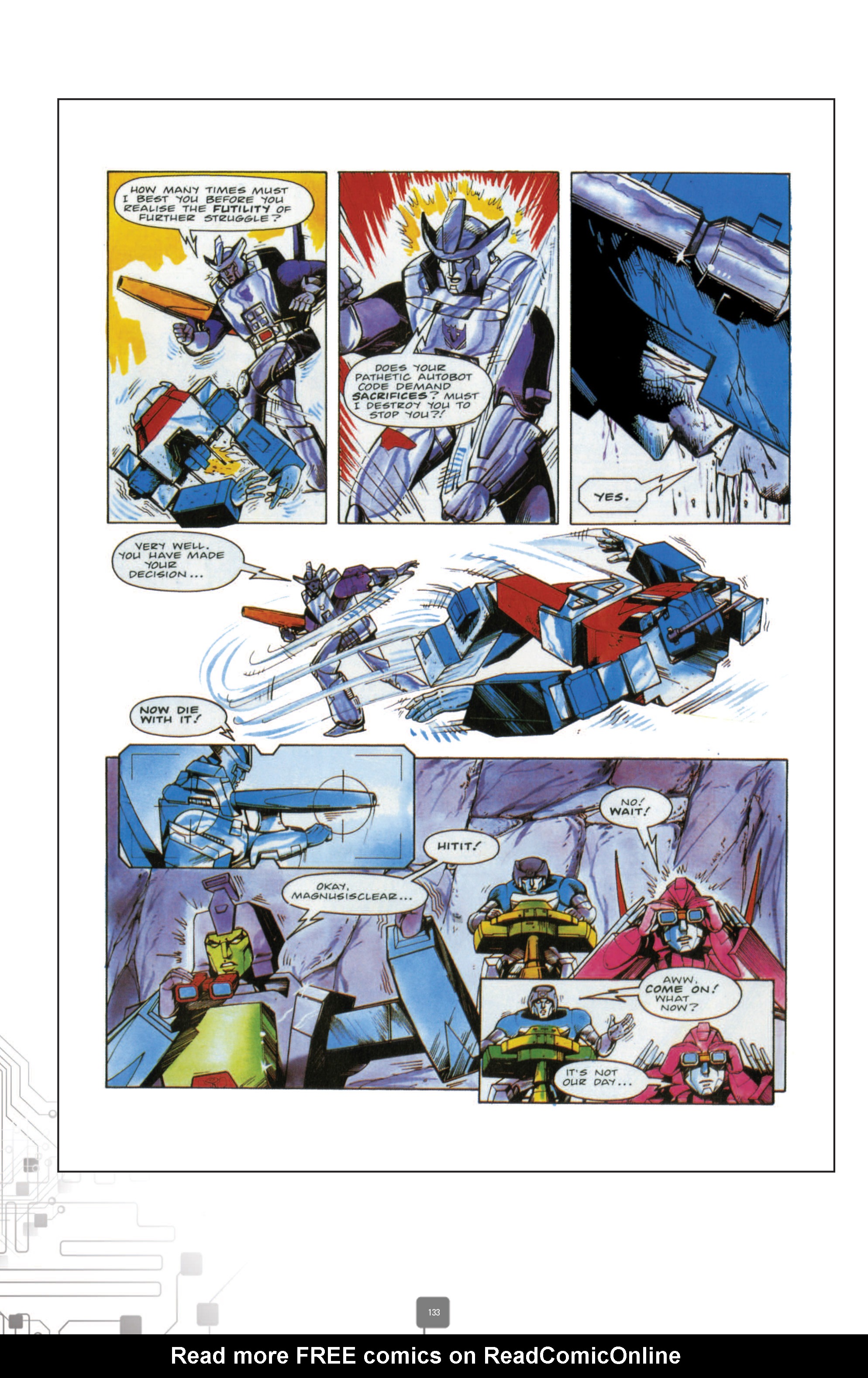 Read online The Transformers Classics UK comic -  Issue # TPB 3 - 134