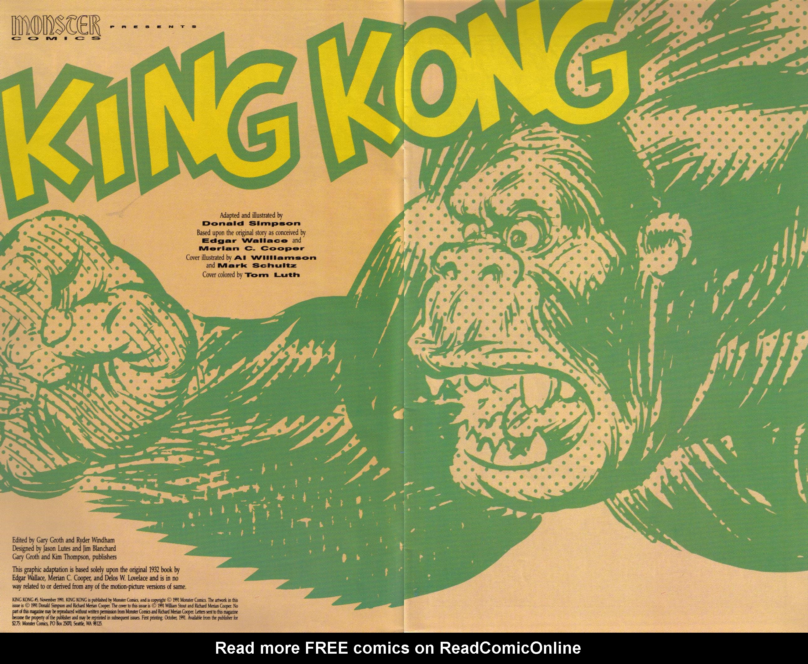 Read online King Kong (1991) comic -  Issue #5 - 2