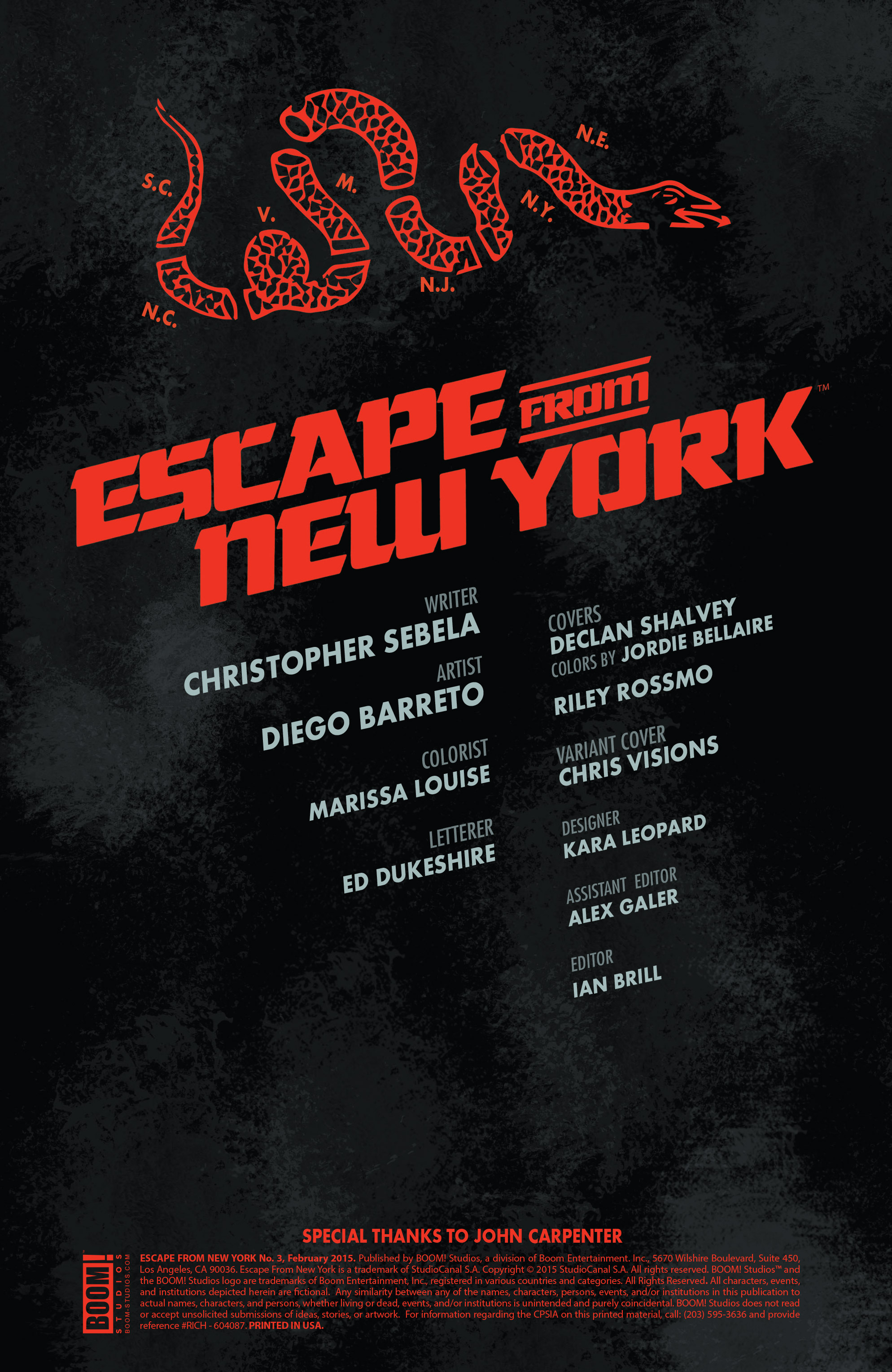 Read online Escape from New York comic -  Issue #3 - 2