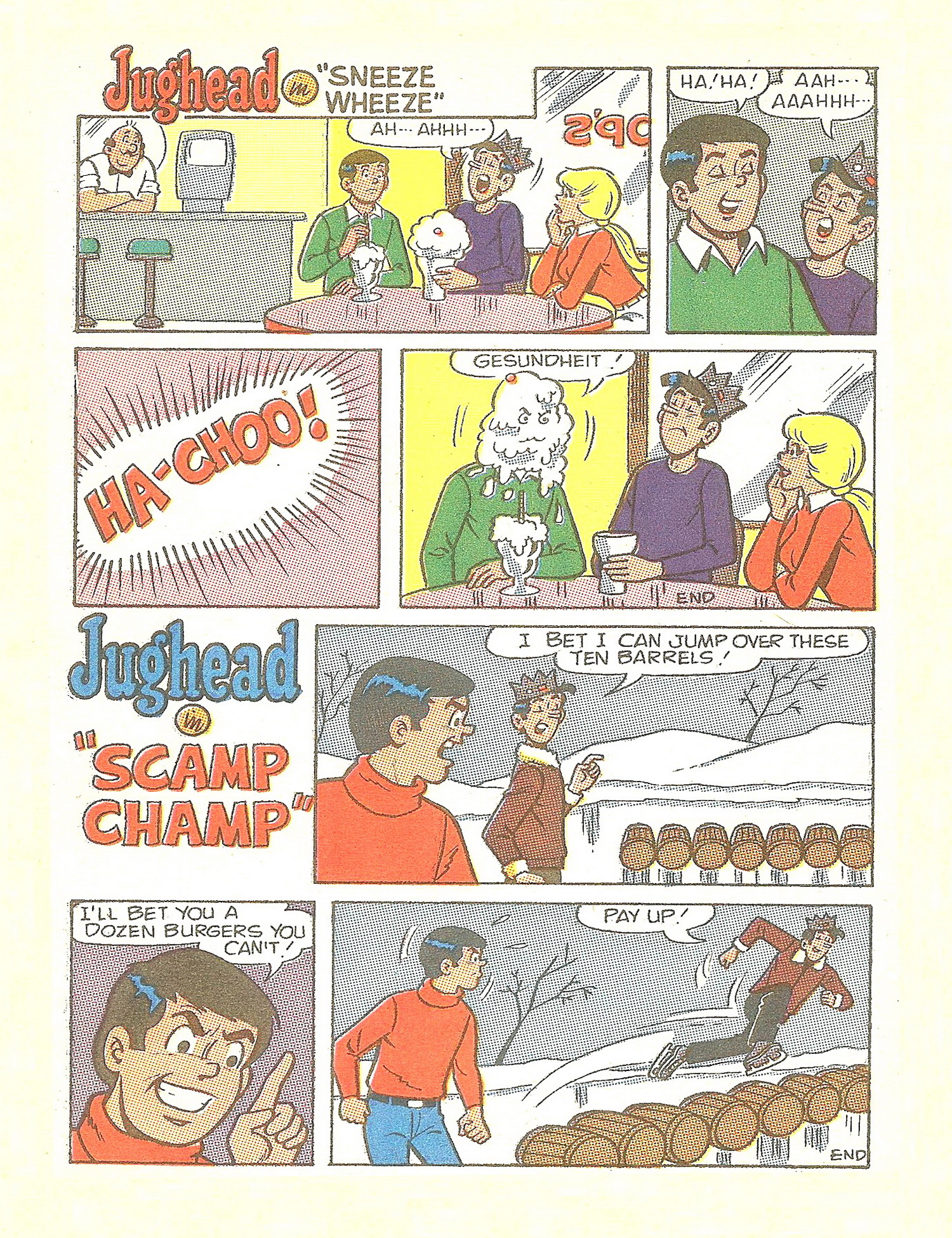 Read online Jughead Jones Comics Digest comic -  Issue #61 - 120