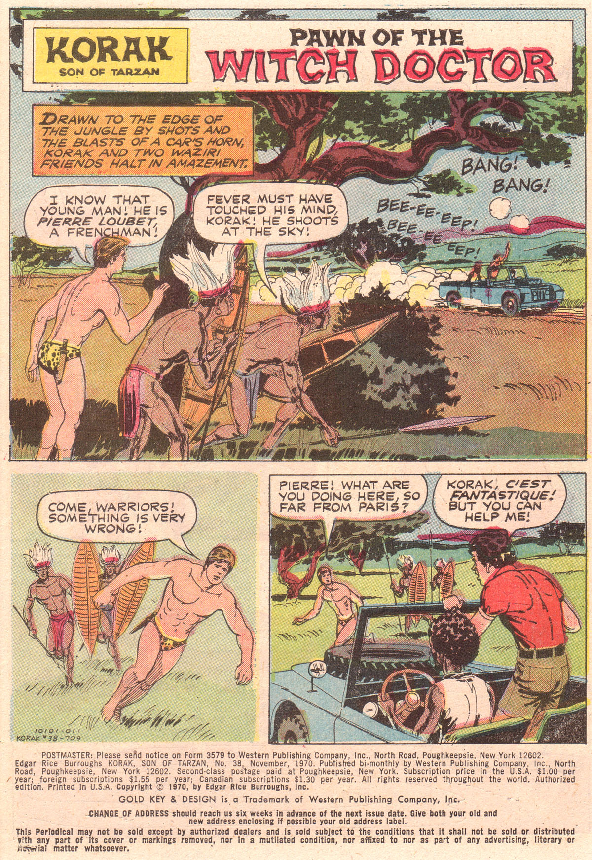 Read online Korak, Son of Tarzan (1964) comic -  Issue #38 - 2