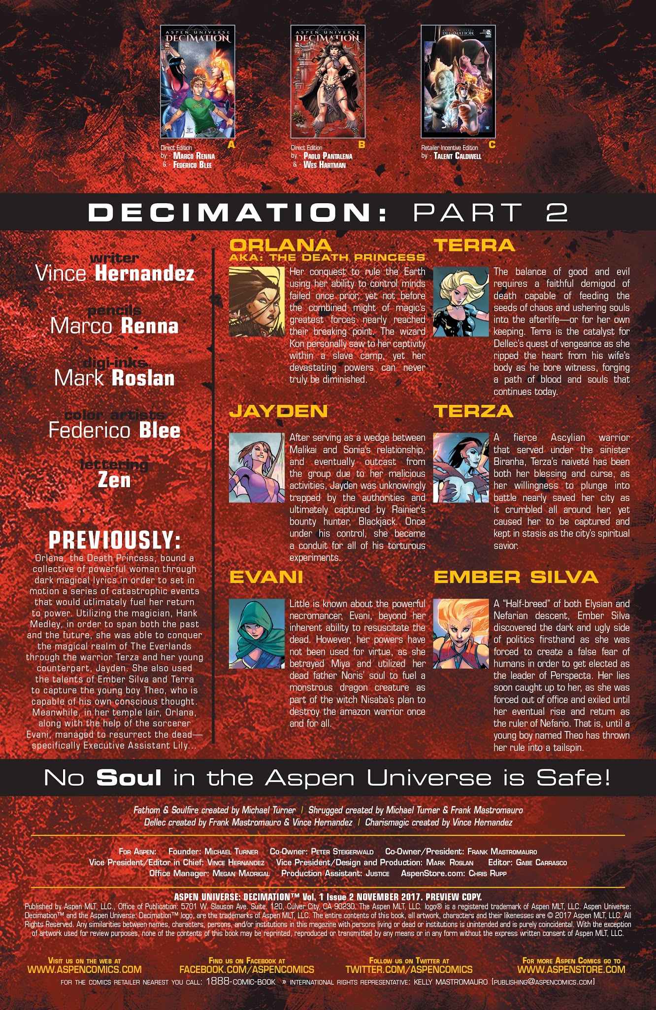 Read online Aspen Universe: Decimation comic -  Issue #2 - 3