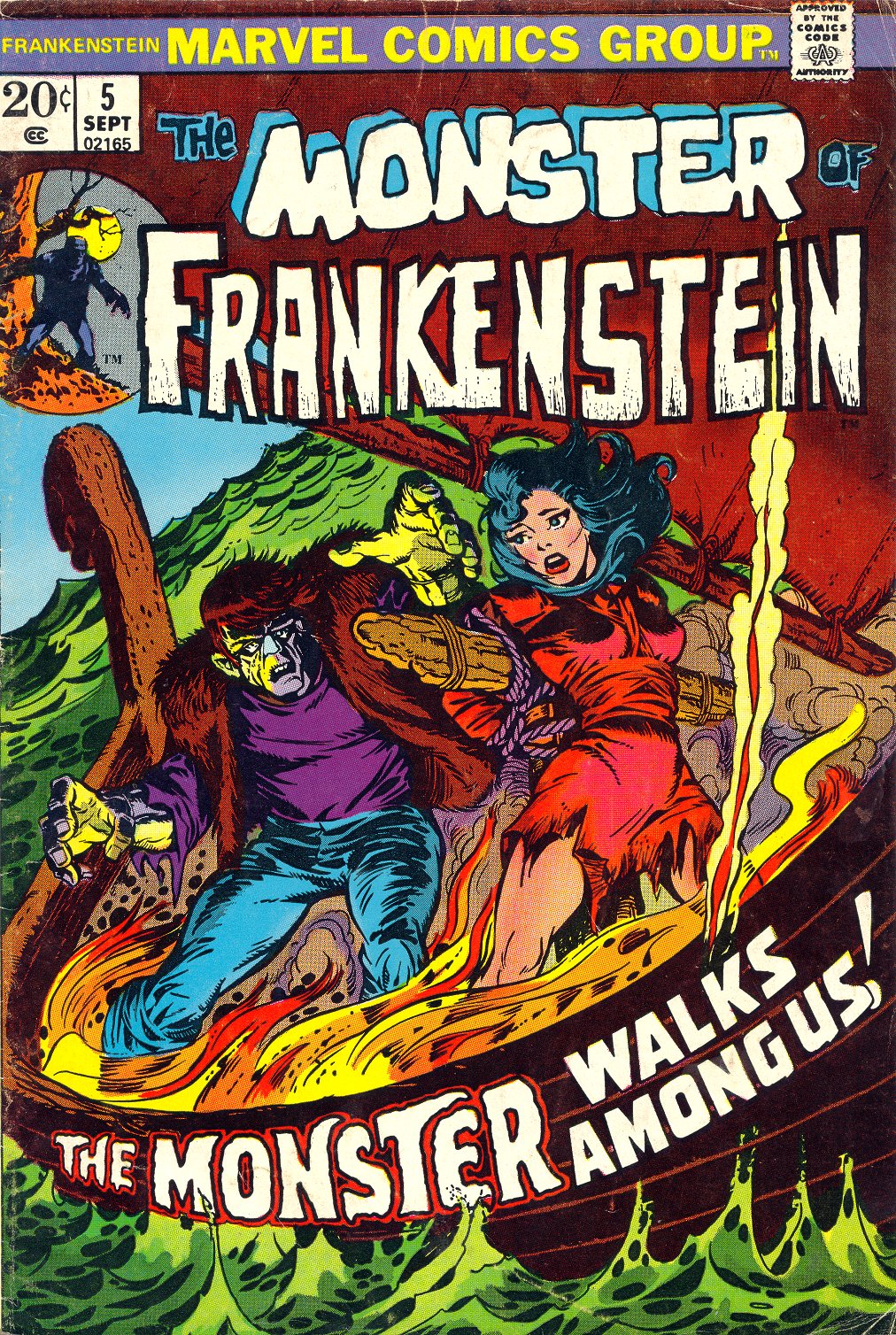 Read online Frankenstein (1973) comic -  Issue #5 - 1