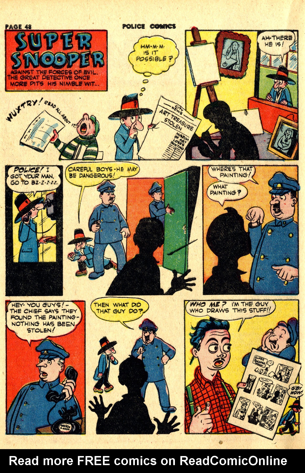 Read online Police Comics comic -  Issue #23 - 50