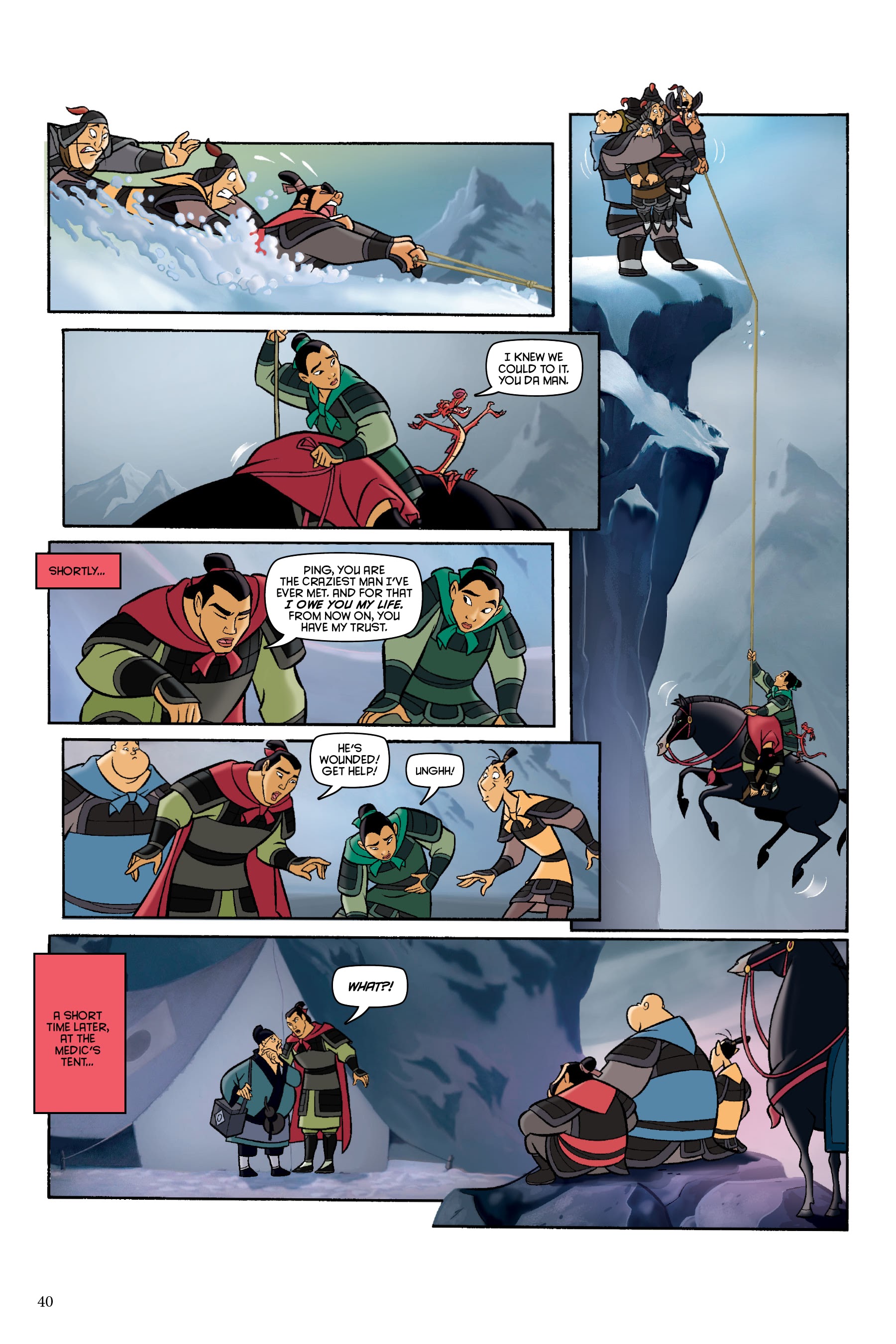 Read online Disney Mulan: The Story of the Movie in Comics comic -  Issue # TPB - 40
