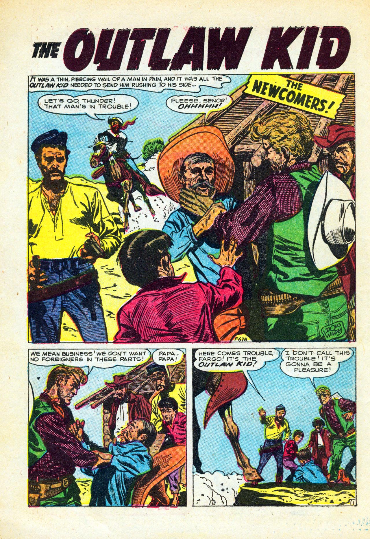 Read online The Outlaw Kid (1954) comic -  Issue #5 - 10