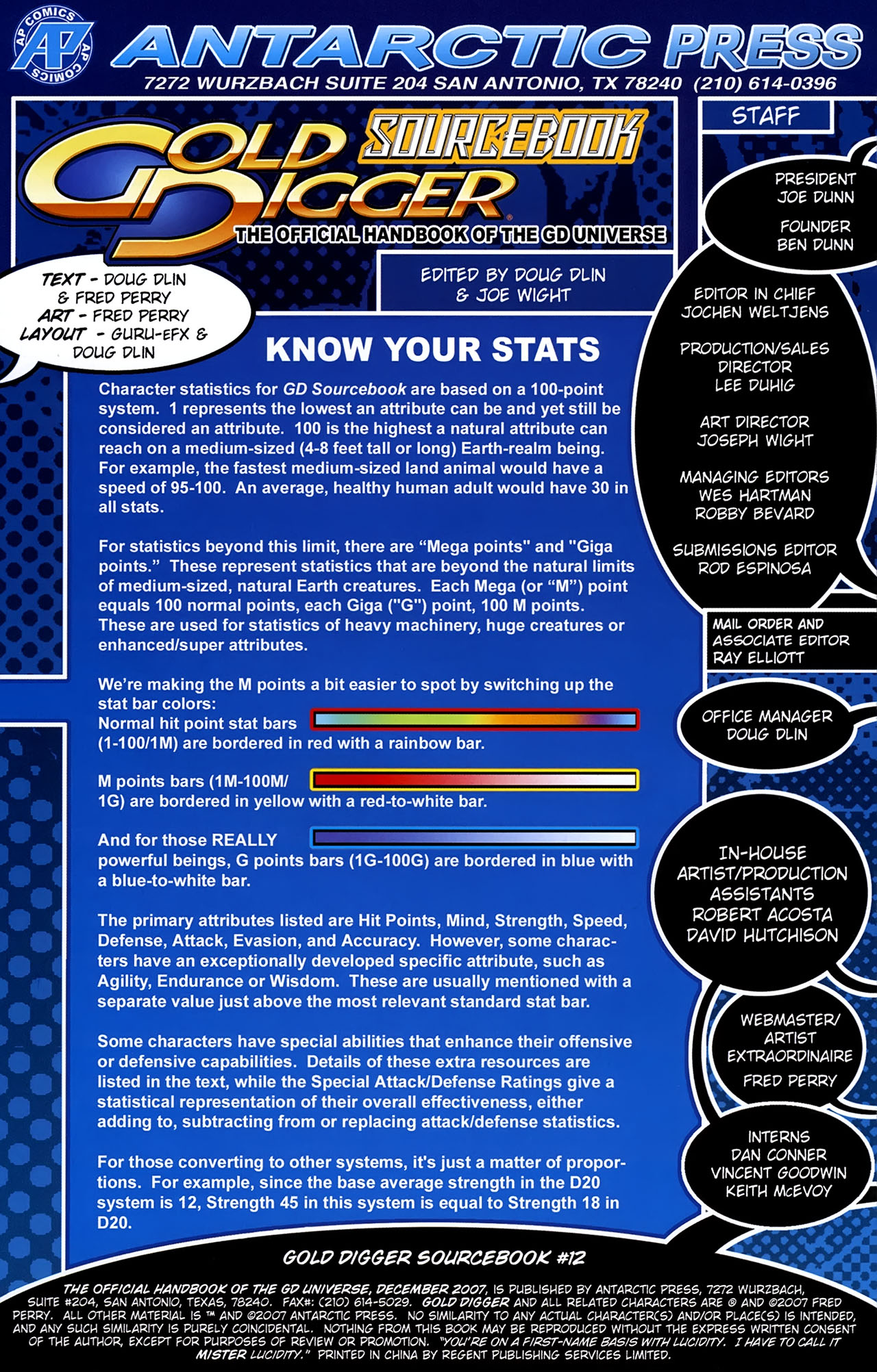 Read online Gold Digger Sourcebook: The Official Handbook of the GD Universe comic -  Issue #12 - 2