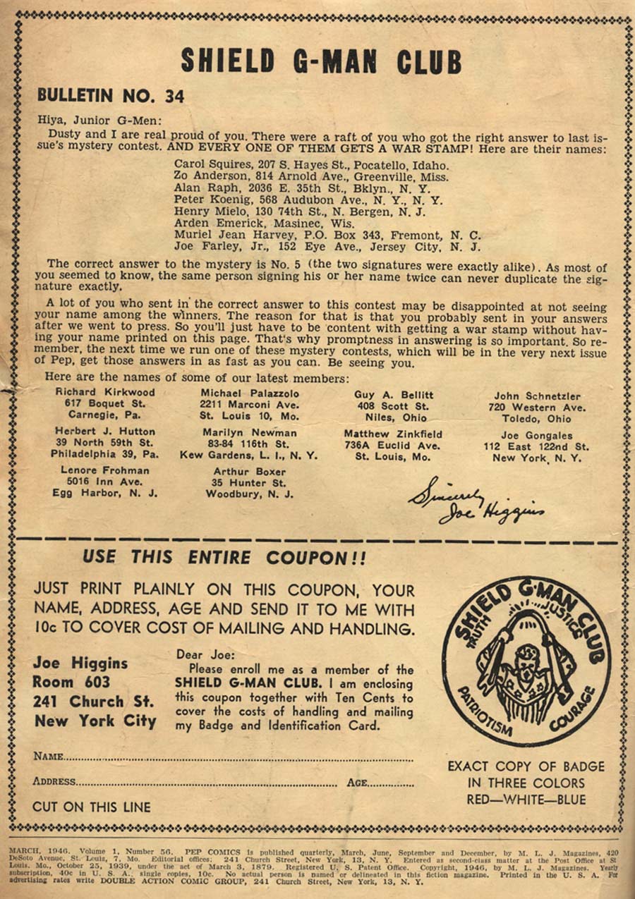 Pep Comics Issue 56 Read Pep Comics Issue 56 Comic Online In High Quality Read Full Comic Online For Free Read Comics Online In High Quality