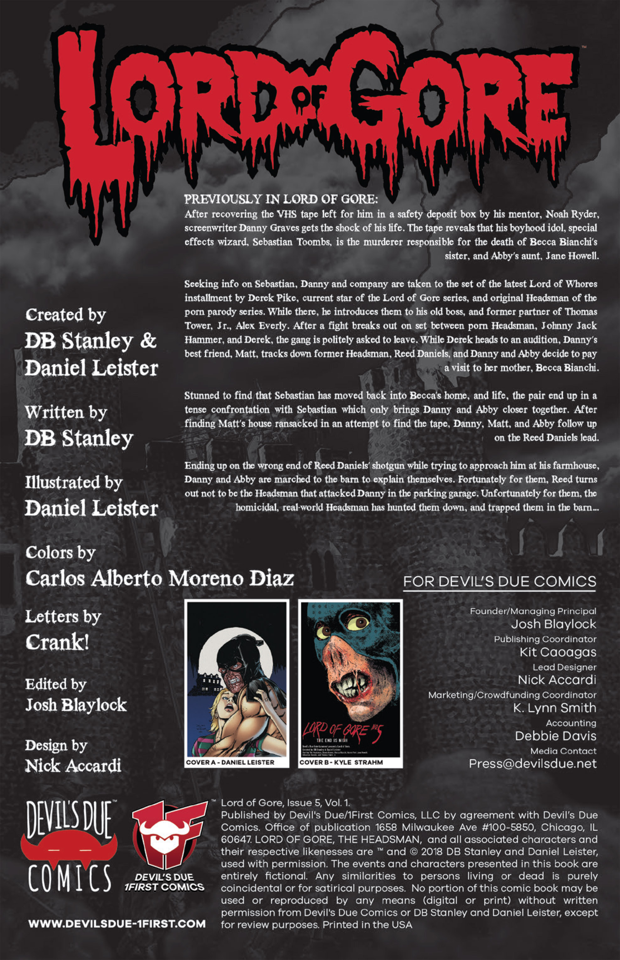 Read online Lord of Gore comic -  Issue #5 - 2