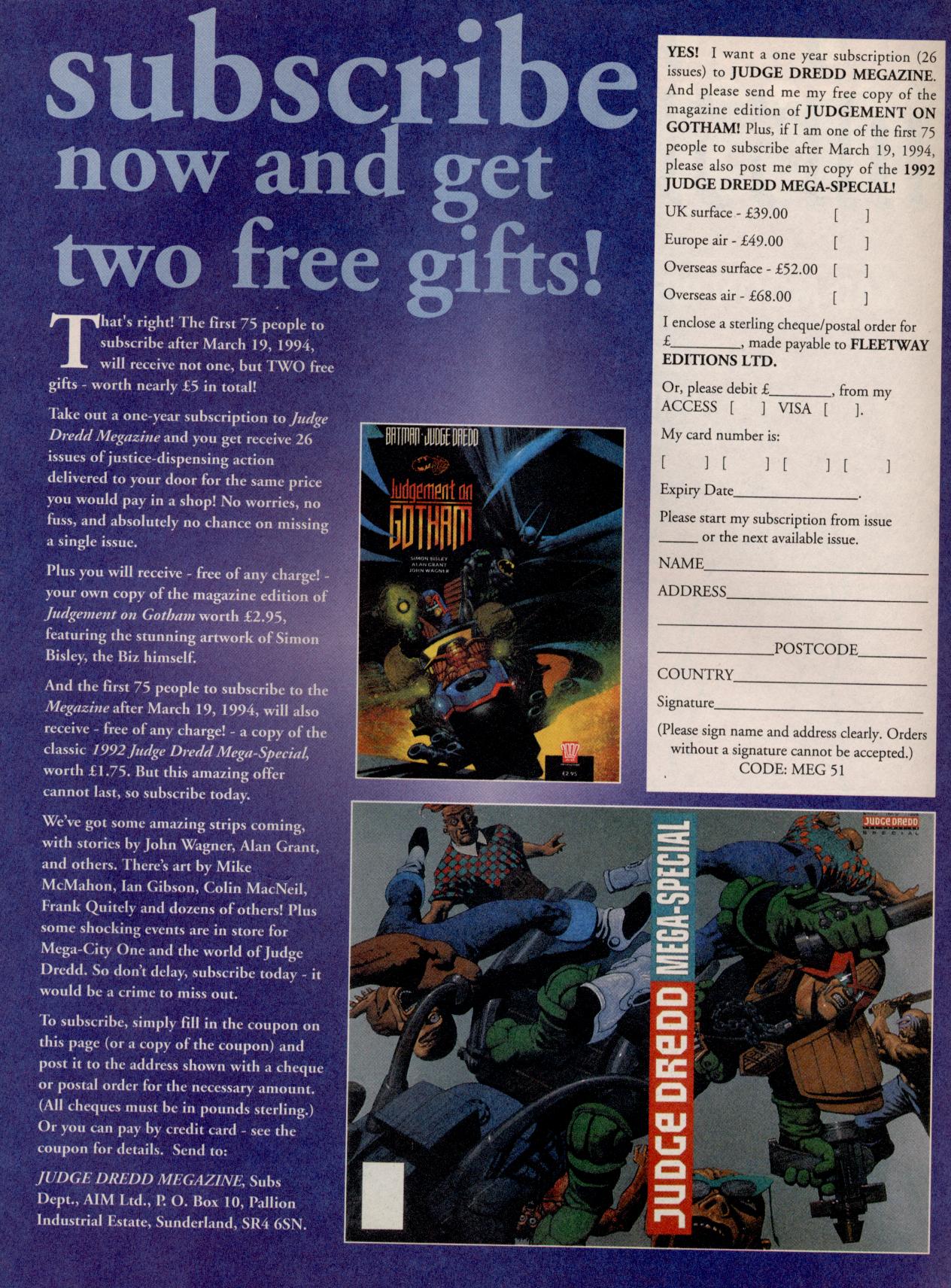 Read online Judge Dredd: The Megazine (vol. 2) comic -  Issue #51 - 23