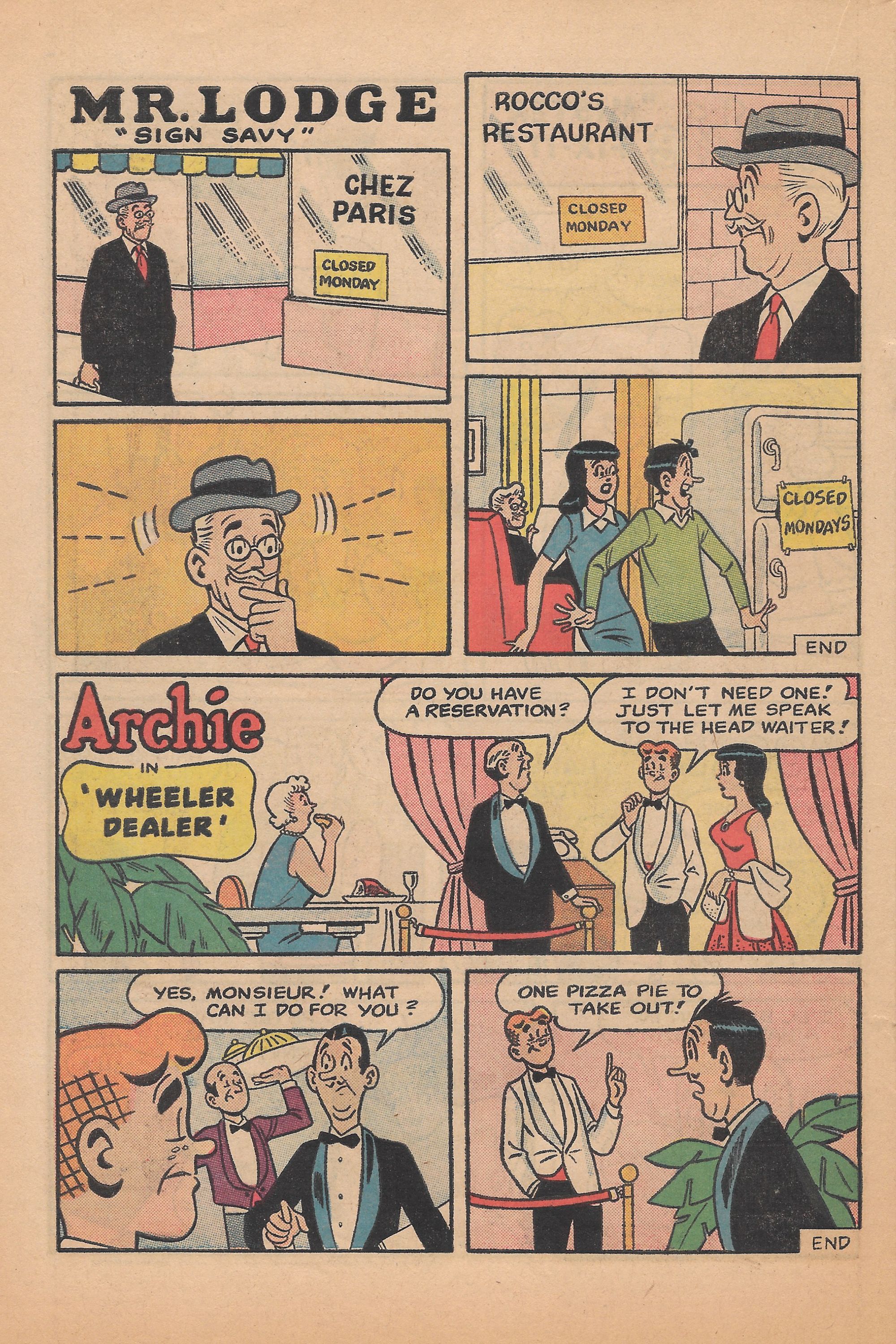 Read online Archie's Joke Book Magazine comic -  Issue #84 - 22