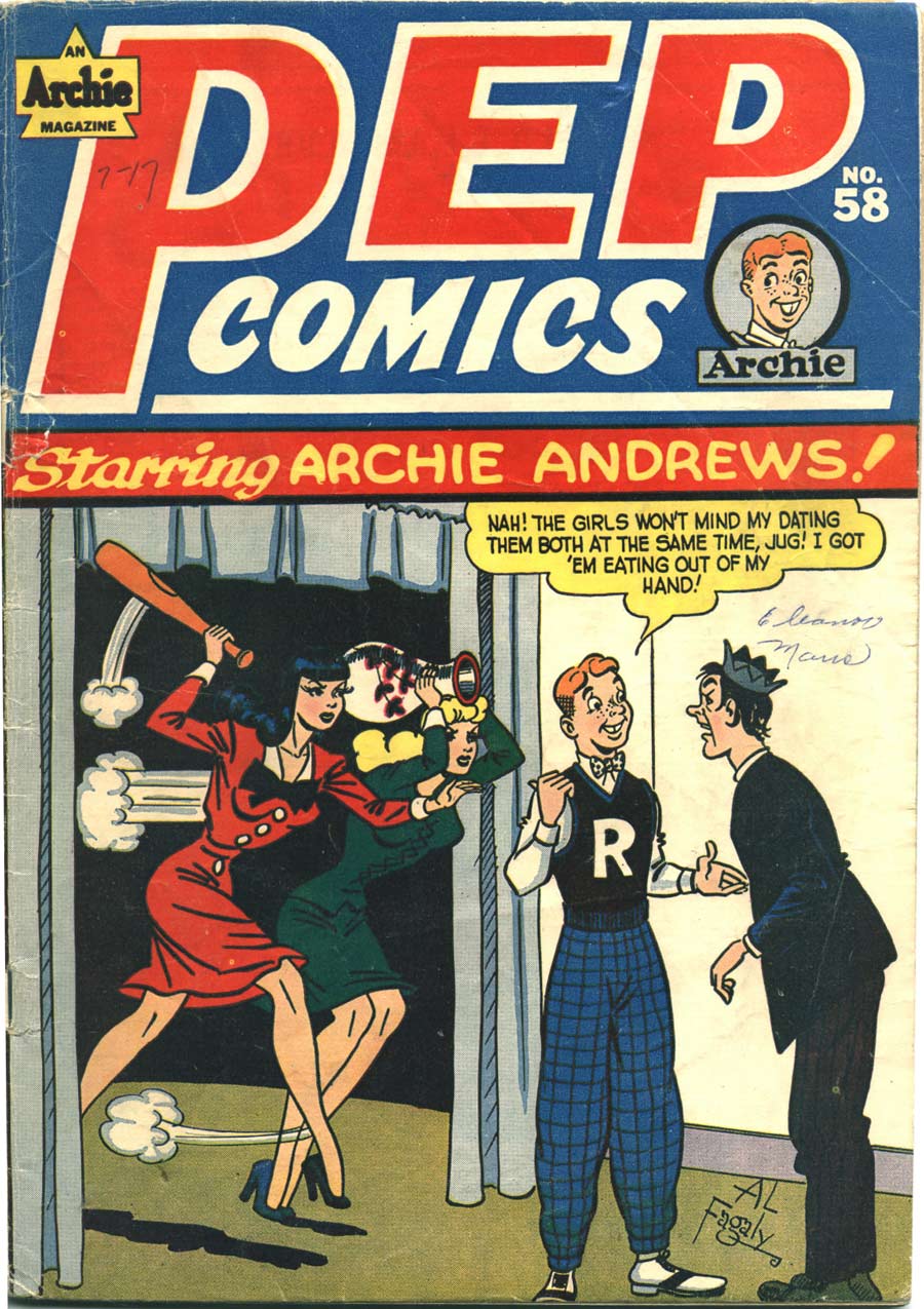 Read online Pep Comics comic -  Issue #58 - 1