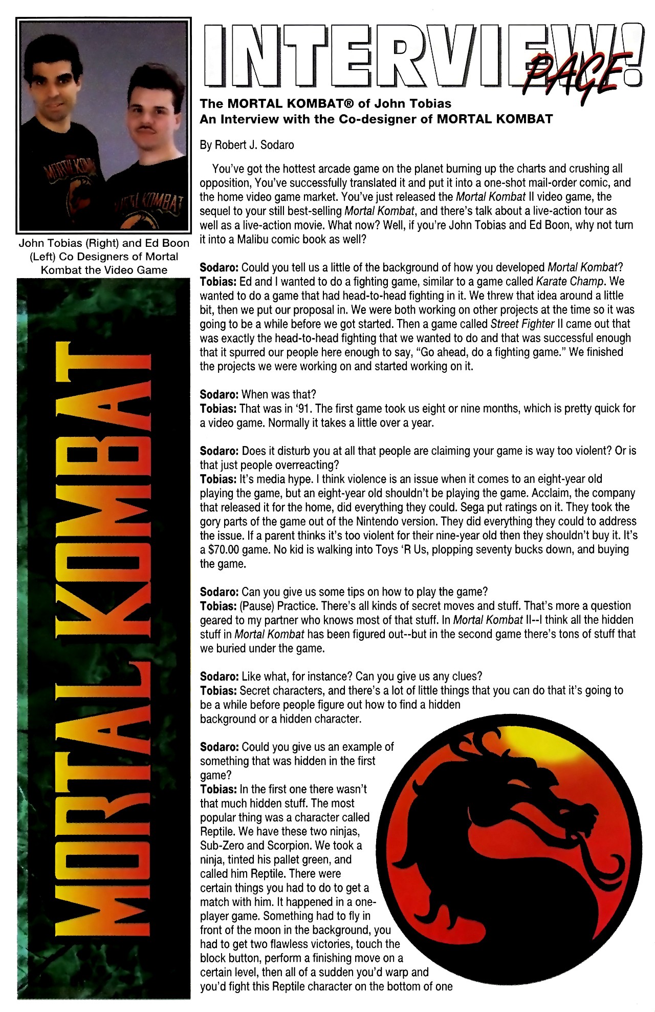 Read online Mortal Kombat (1994) comic -  Issue #0 - 28
