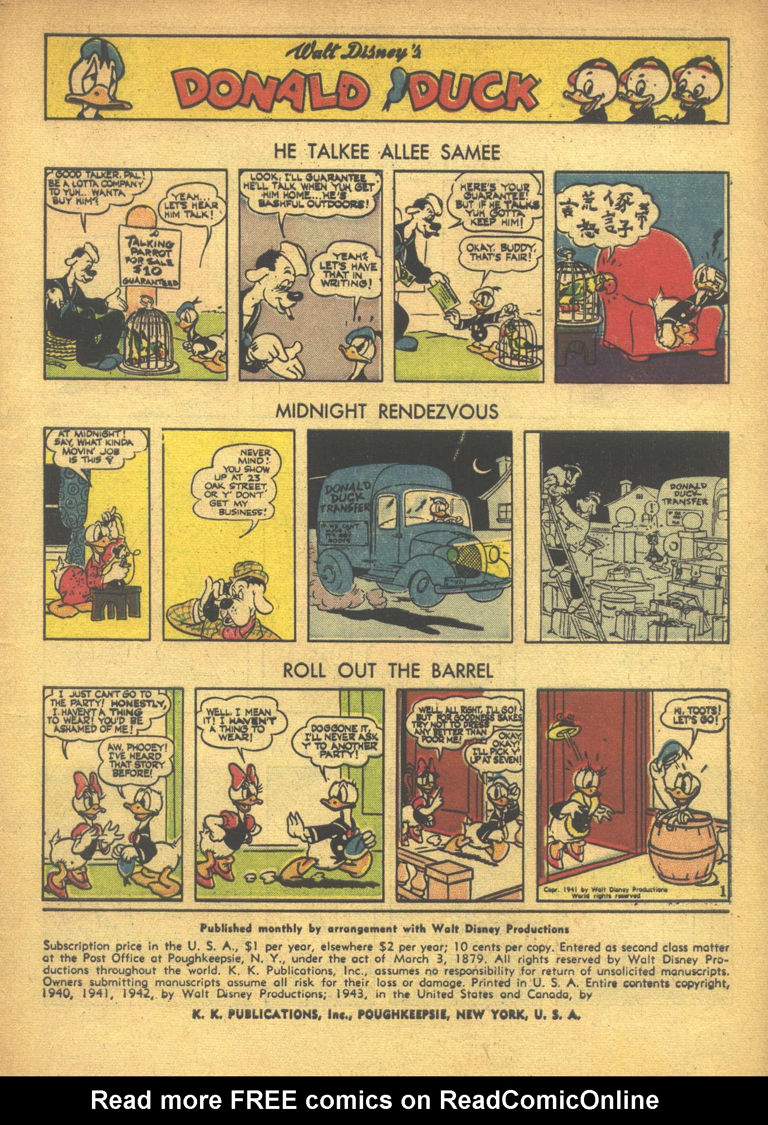 Read online Walt Disney's Comics and Stories comic -  Issue #30 - 3
