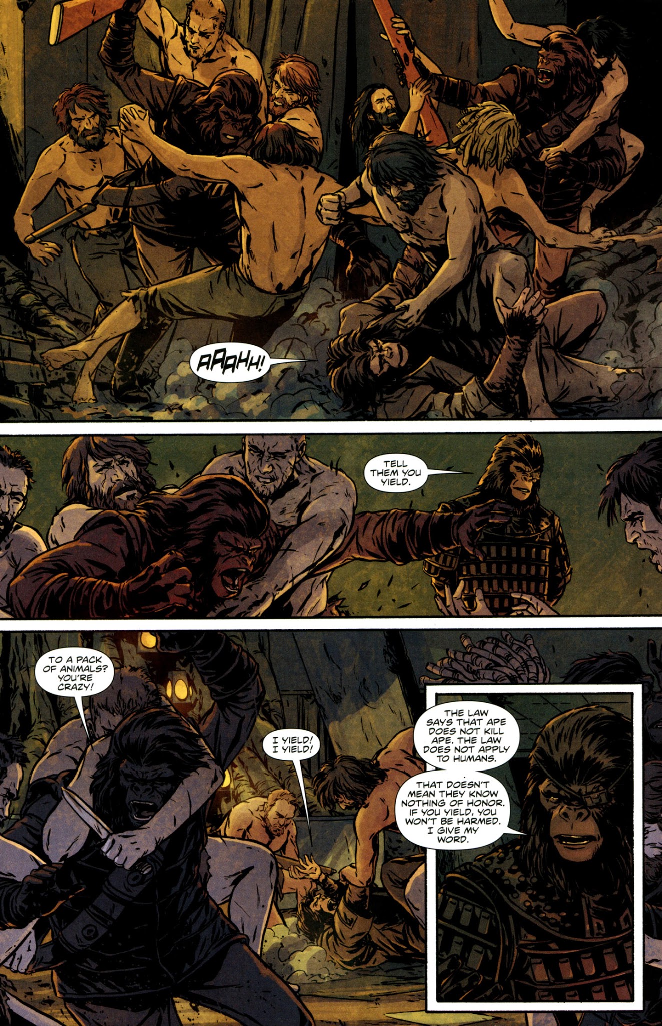 Read online Exile on the Planet of the Apes comic -  Issue #3 - 5