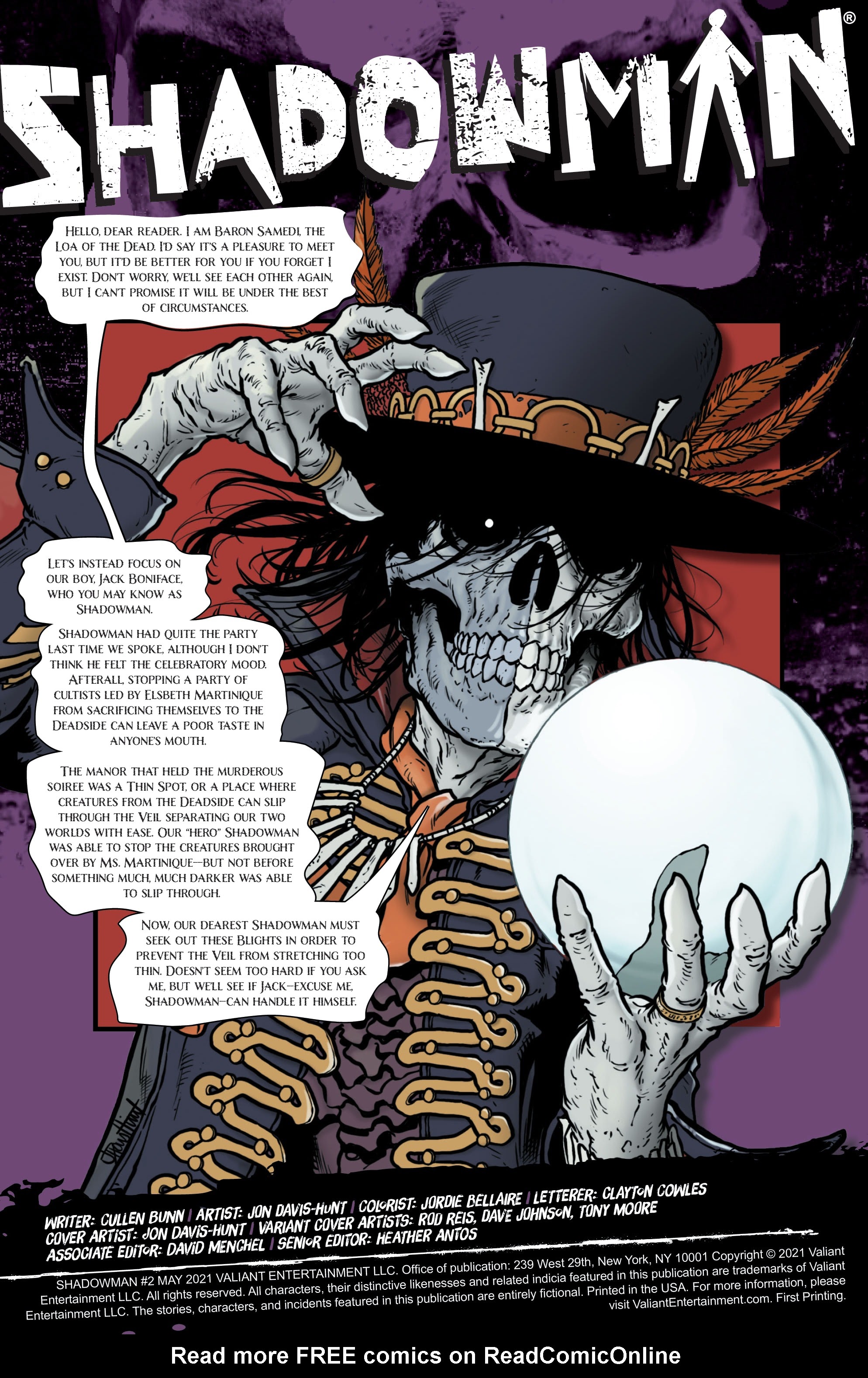 Read online Shadowman (2021) comic -  Issue #2 - 2
