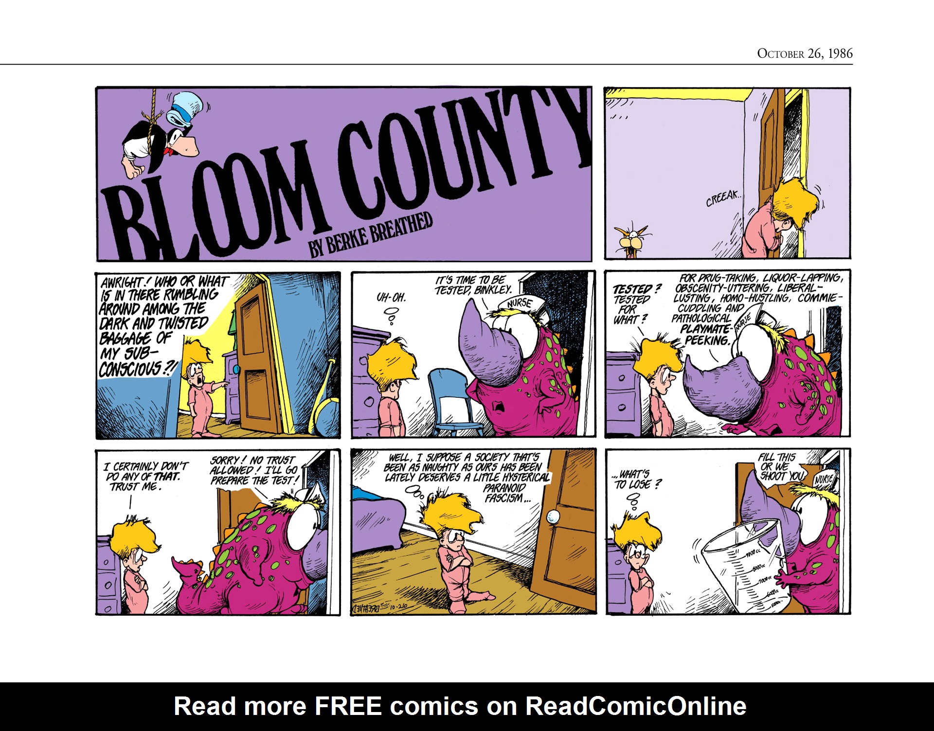 Read online The Bloom County Digital Library comic -  Issue # TPB 6 (Part 3) - 58