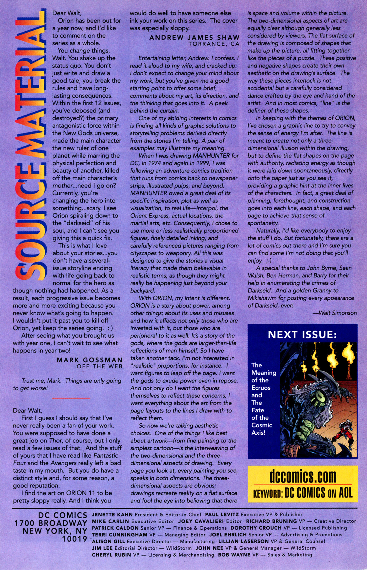 Read online Orion comic -  Issue #15 - 40