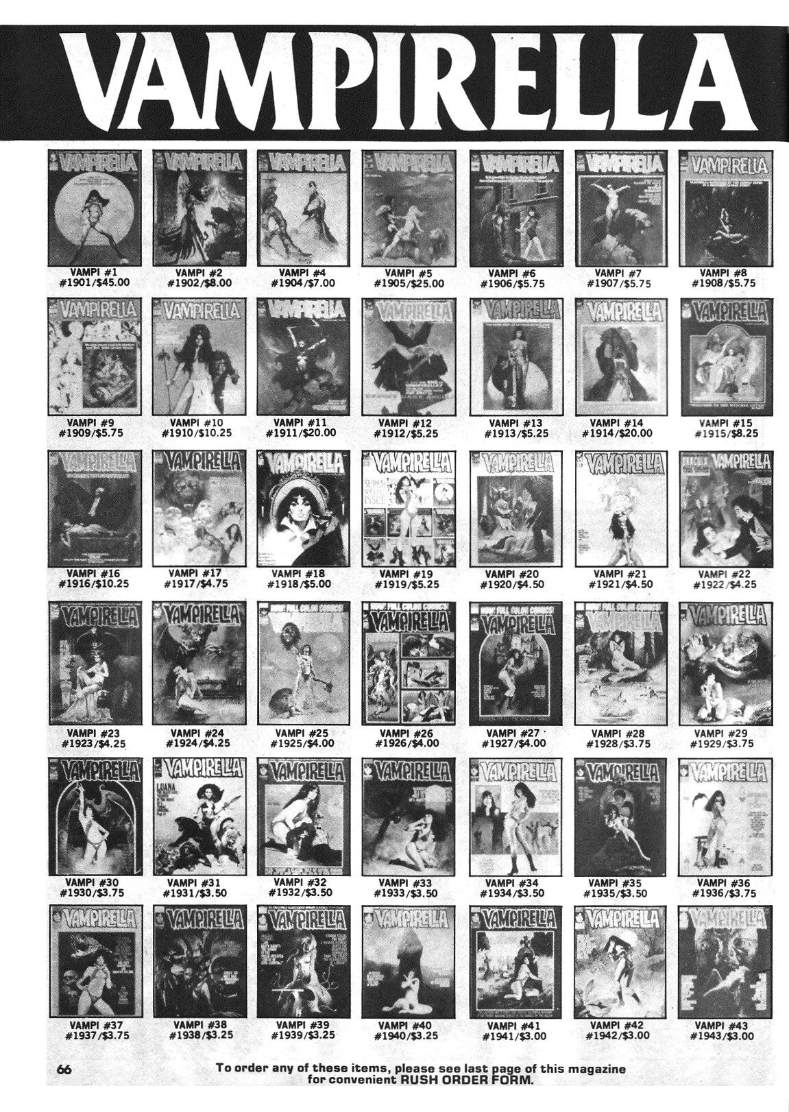 Read online Vampirella (1969) comic -  Issue #71 - 66