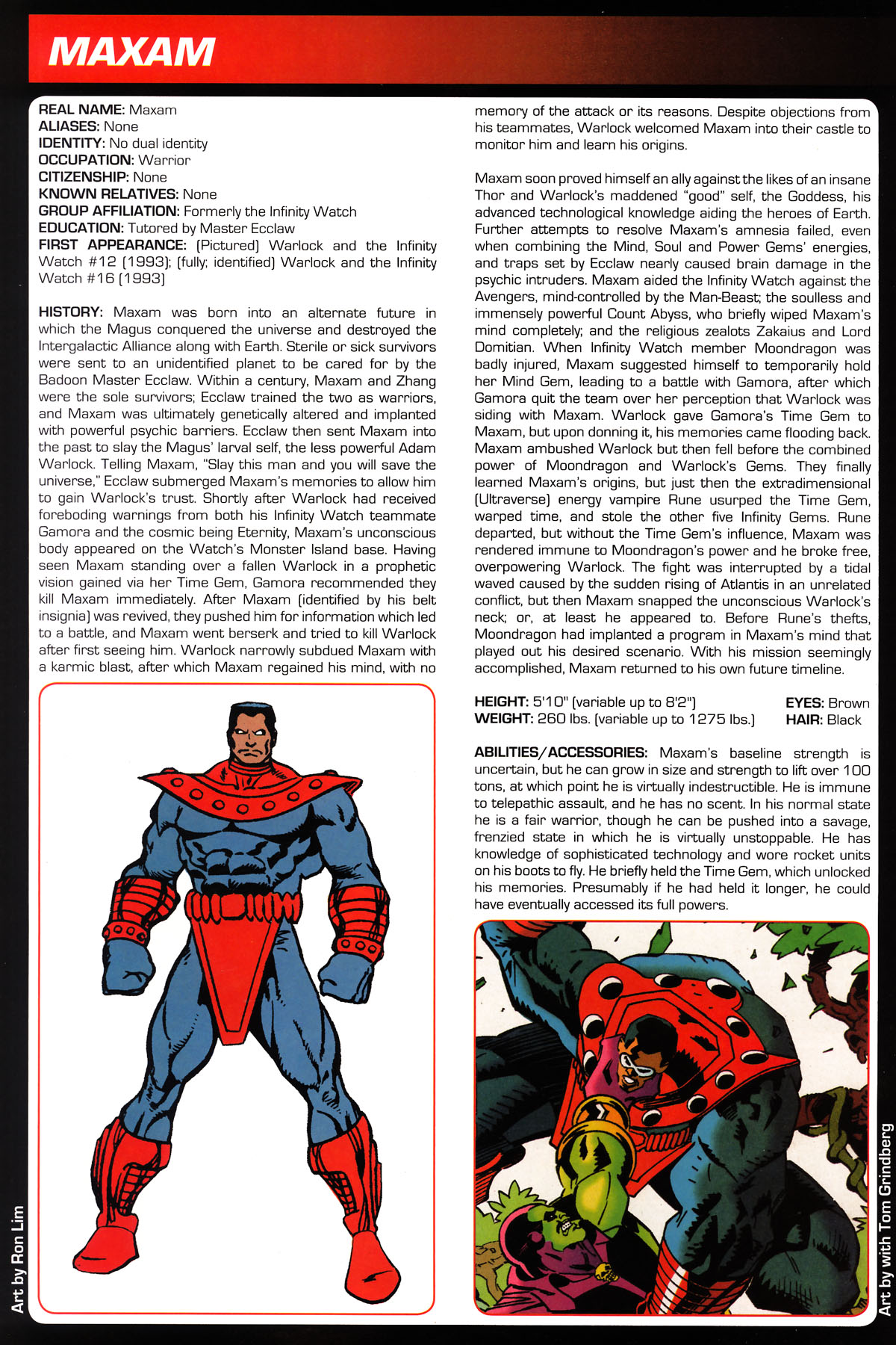Read online Marvel Legacy:  The 1990's Handbook comic -  Issue # Full - 34