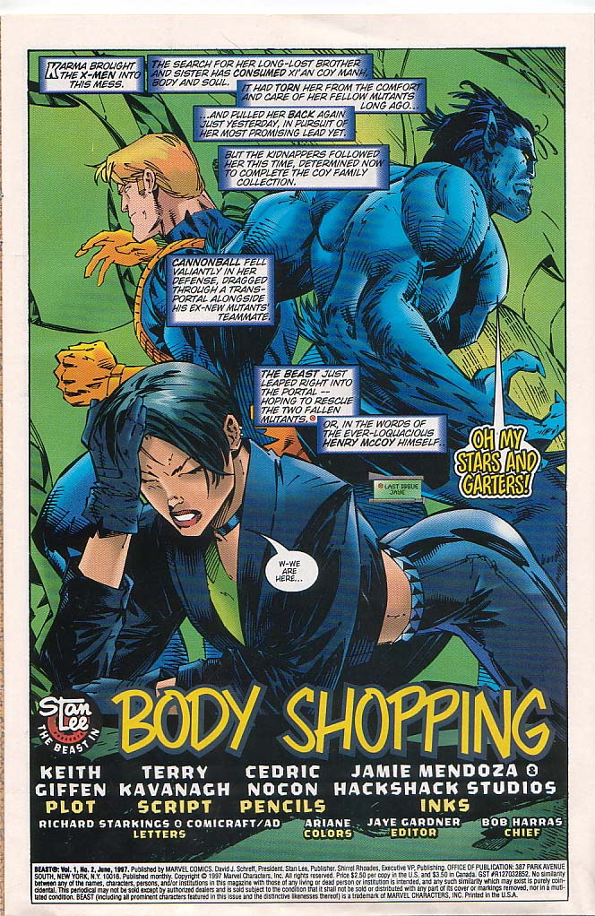 Read online Beast comic -  Issue #2 - 2