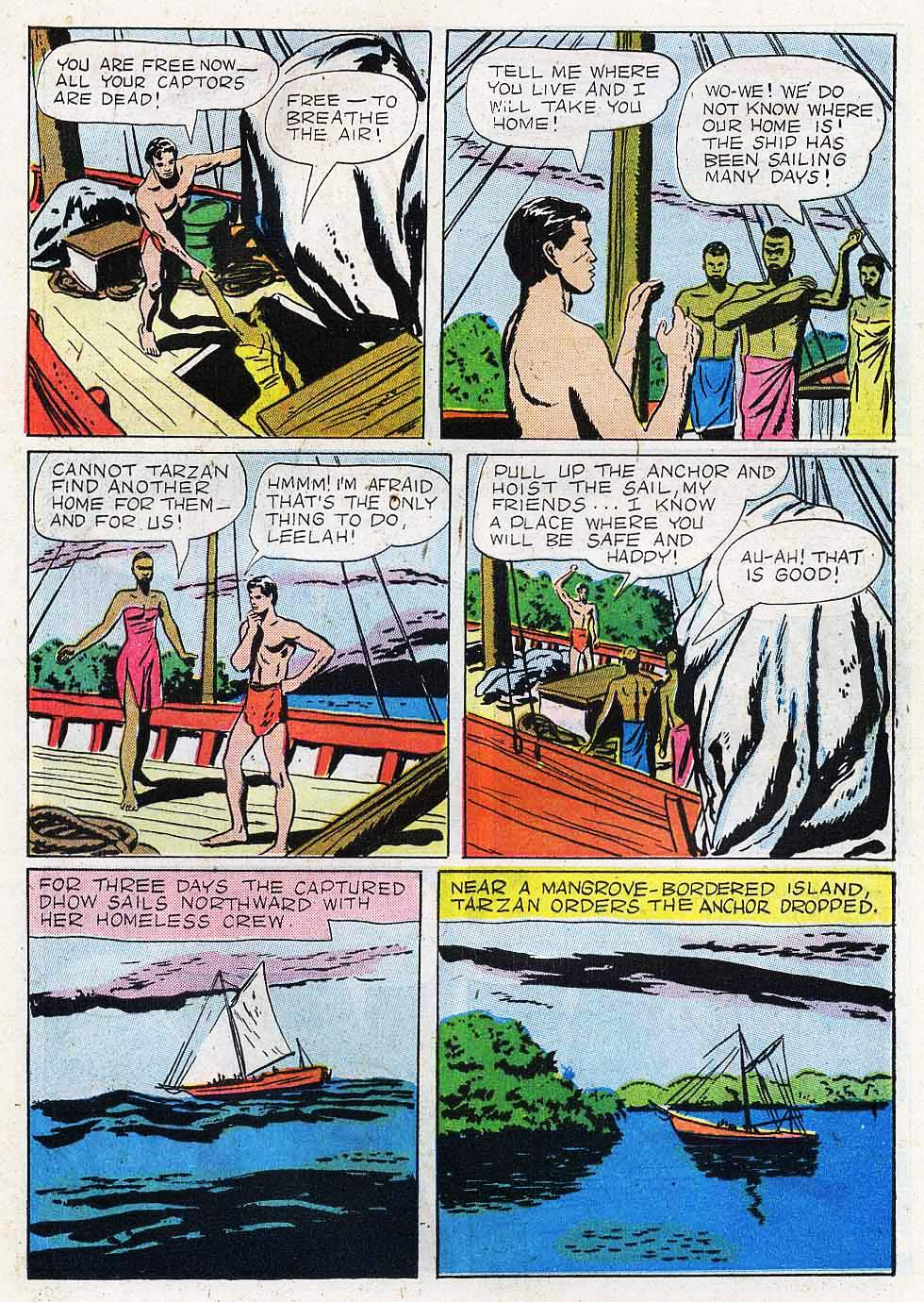 Read online Tarzan (1948) comic -  Issue #12 - 21