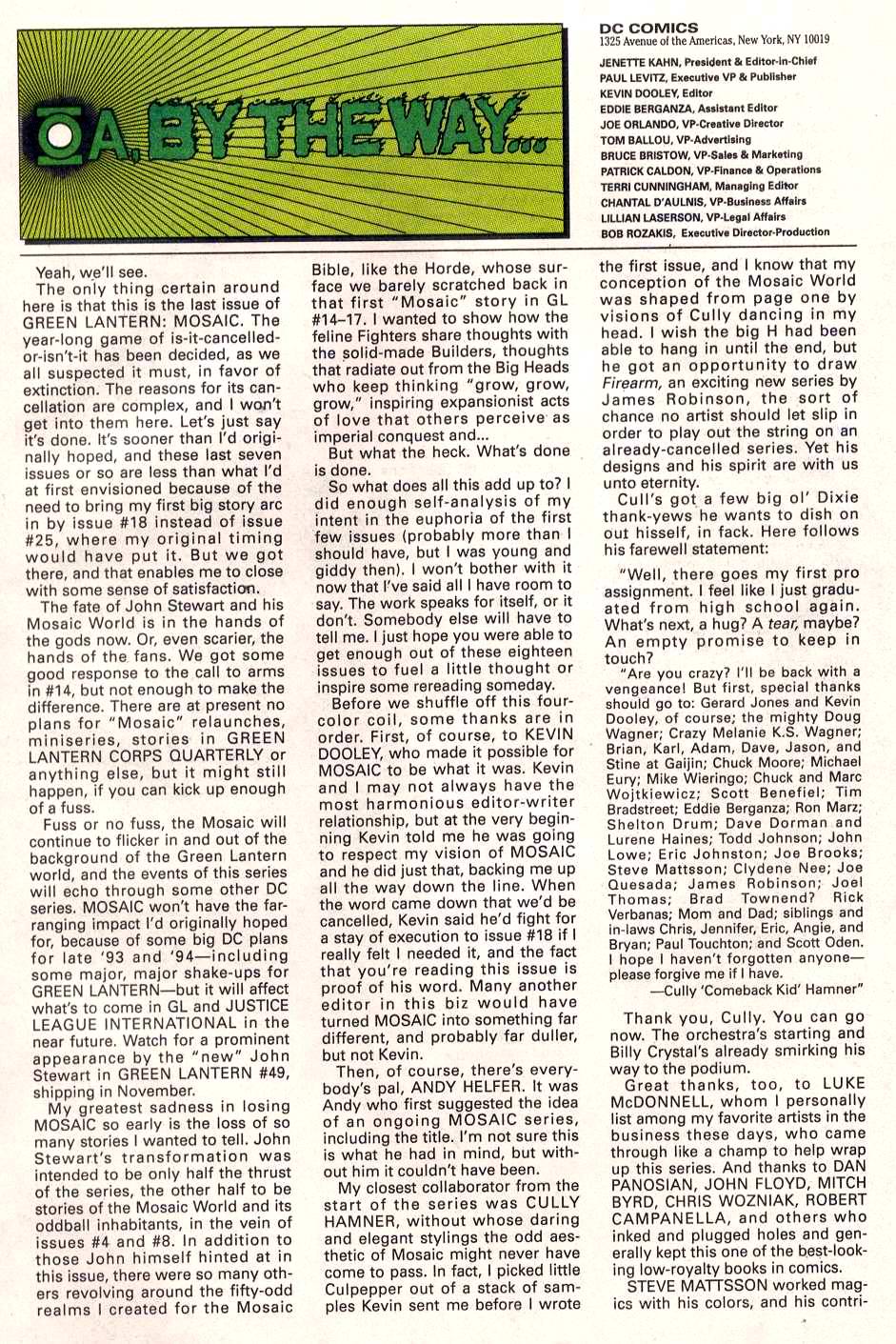 Read online Green Lantern: Mosaic comic -  Issue #18 - 26