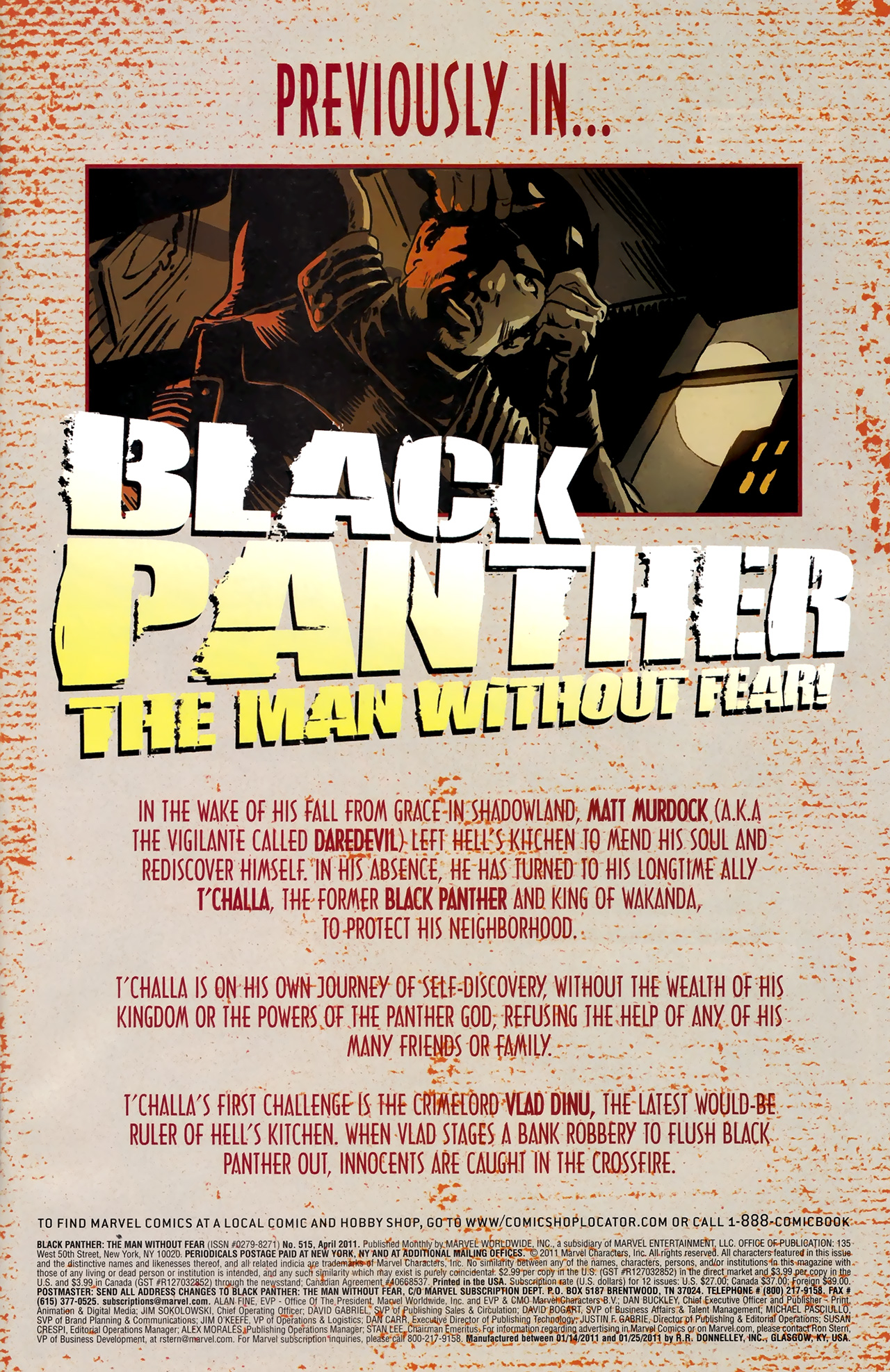 Read online Black Panther: The Man Without Fear comic -  Issue #515 - 2