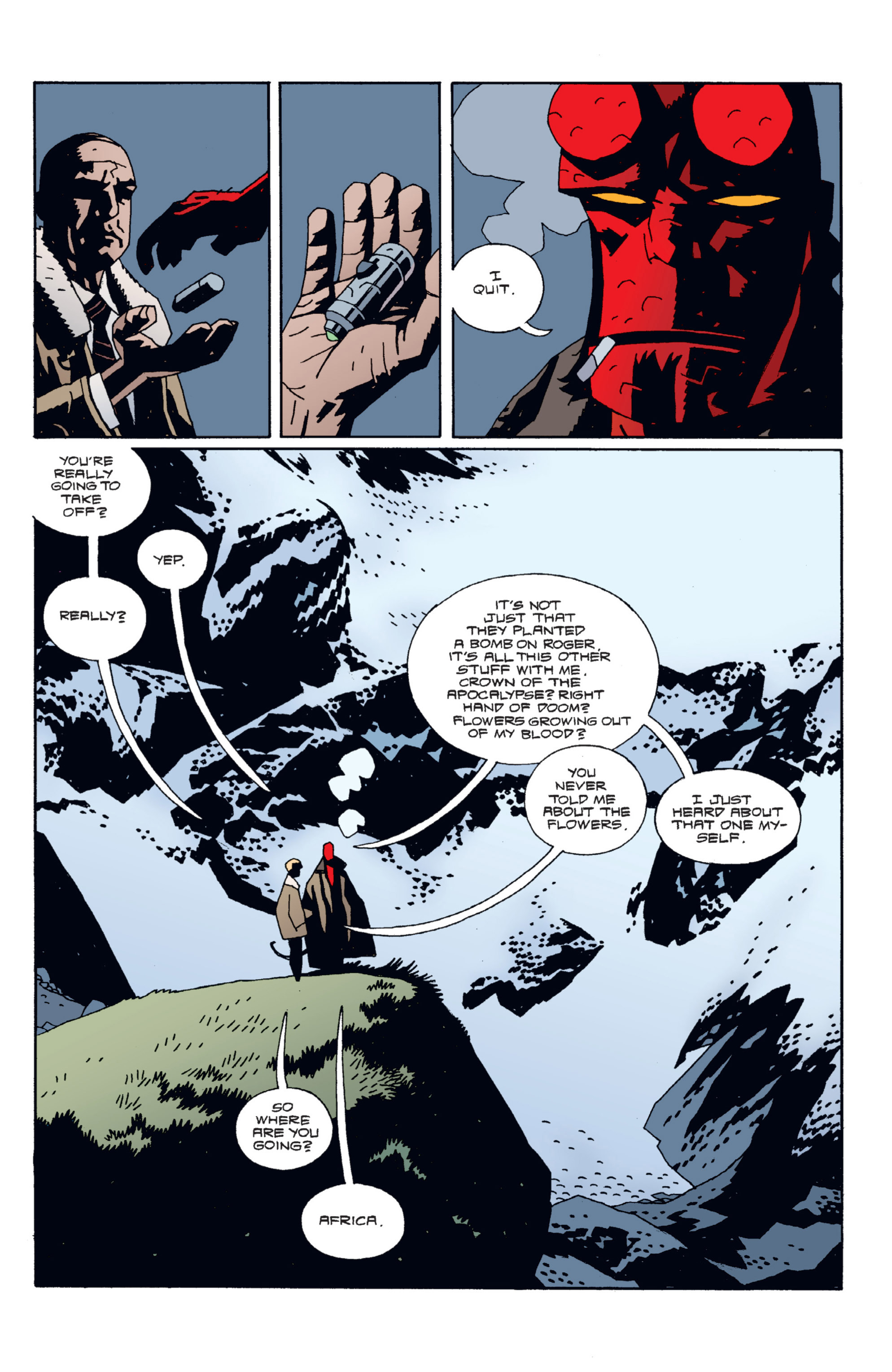 Read online Hellboy comic -  Issue #5 - 130