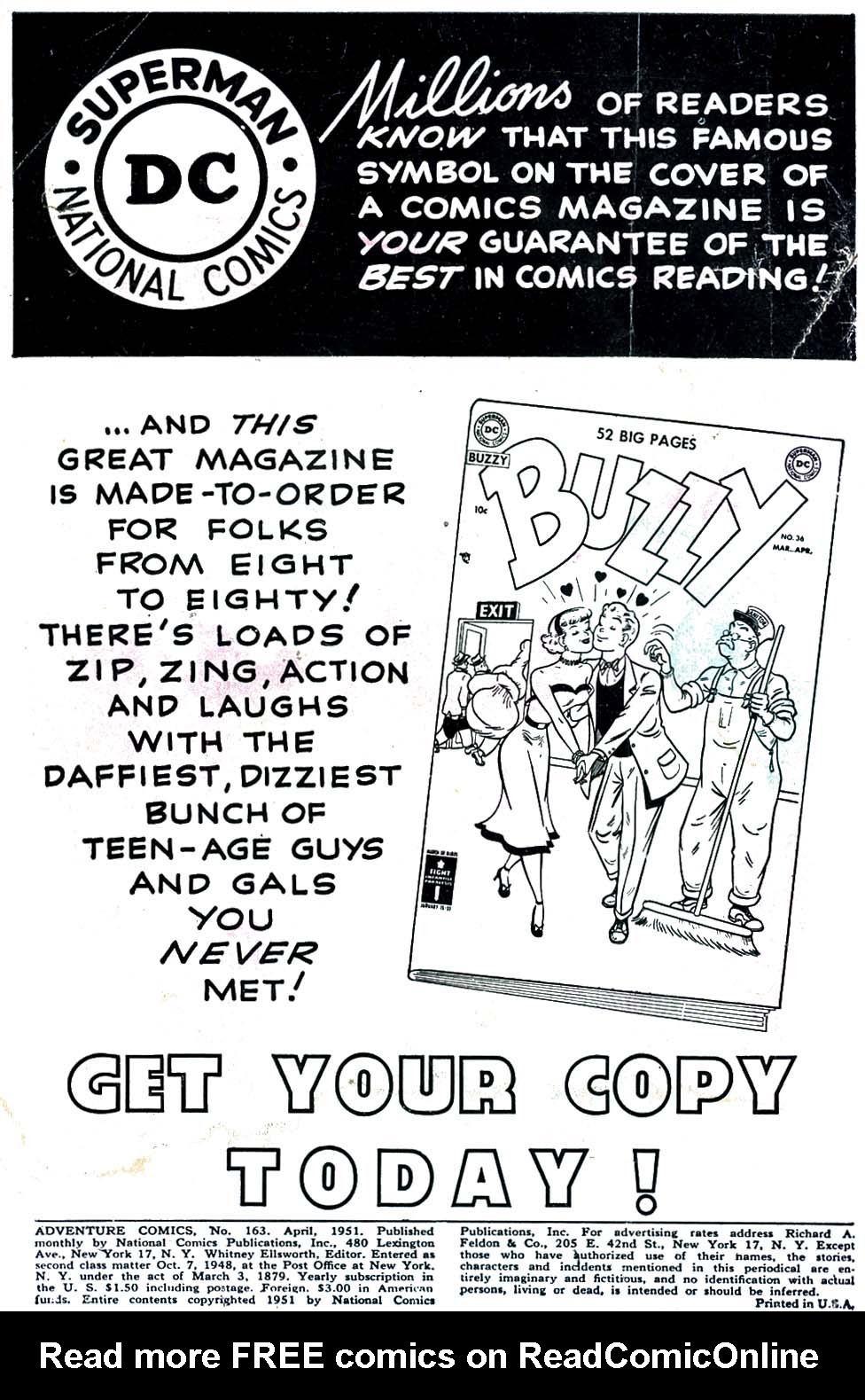 Read online Adventure Comics (1938) comic -  Issue #163 - 2