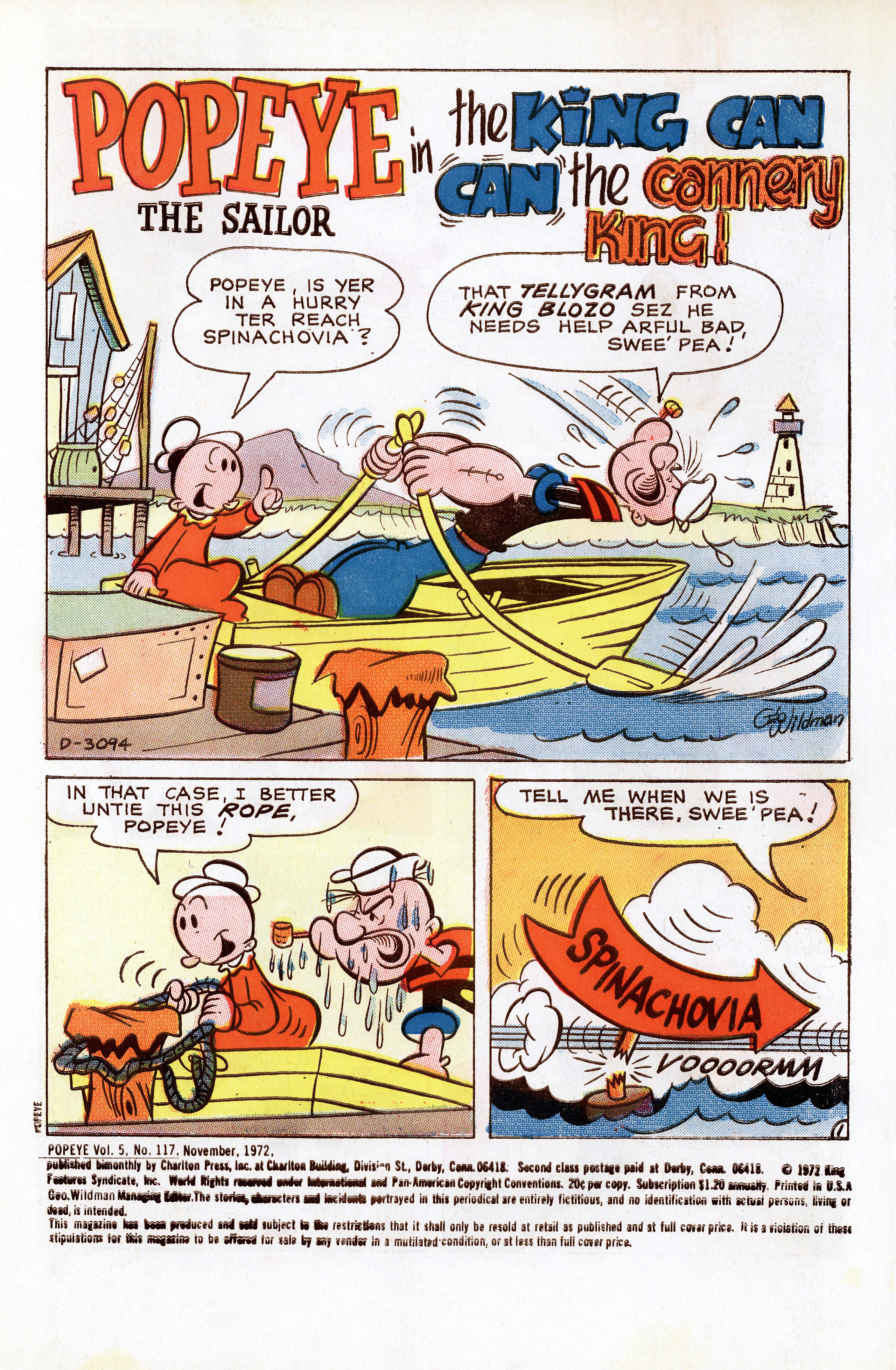 Read online Popeye (1948) comic -  Issue #117 - 2