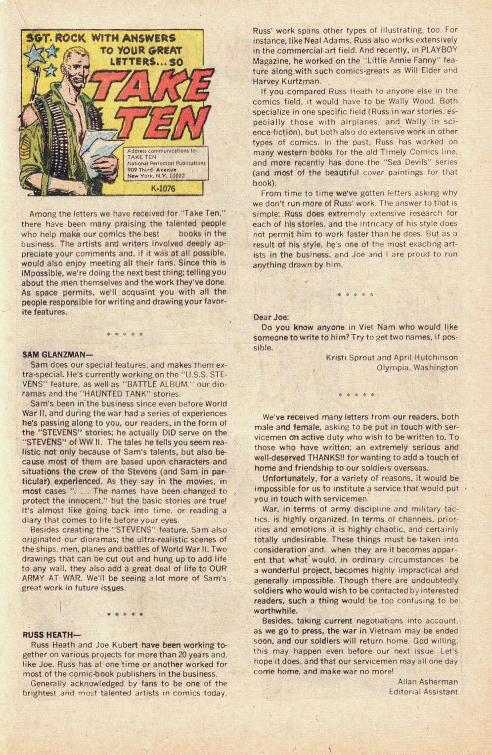 Read online Our Army at War (1952) comic -  Issue #256 - 20