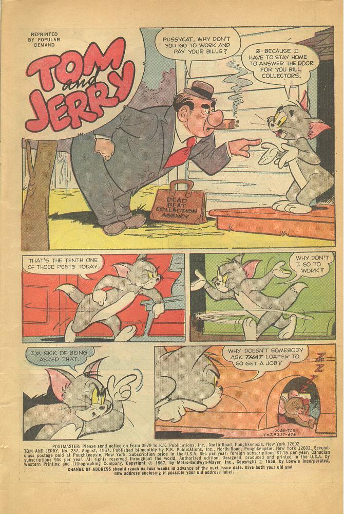 Read online Tom and Jerry comic -  Issue #237 - 3