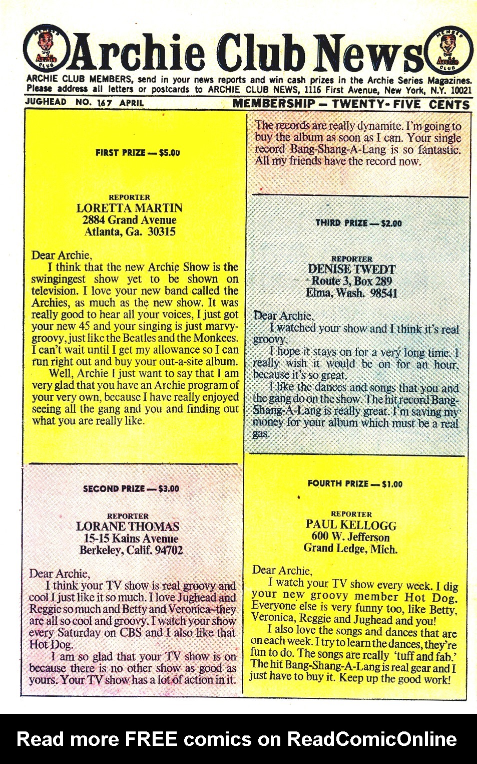 Read online Jughead (1965) comic -  Issue #167 - 26