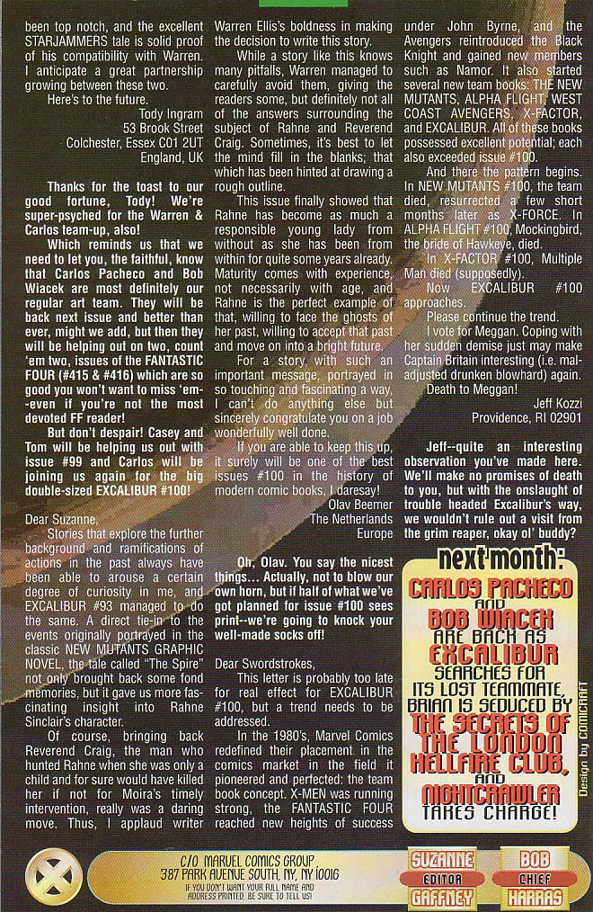 Read online Excalibur (1988) comic -  Issue #97 - 24