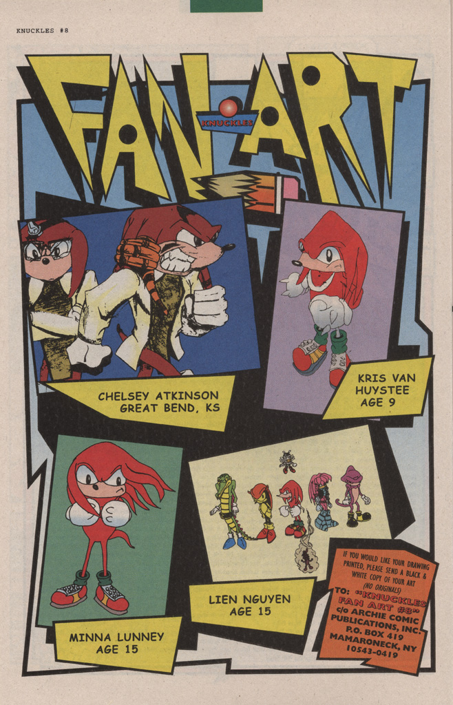 Read online Knuckles the Echidna comic -  Issue #8 - 16