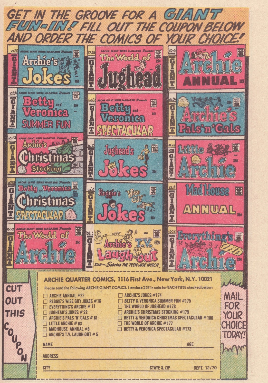Read online Jughead (1965) comic -  Issue #187 - 18