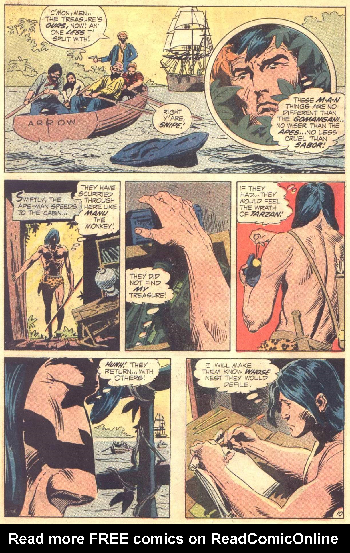 Read online Tarzan (1972) comic -  Issue #209 - 10