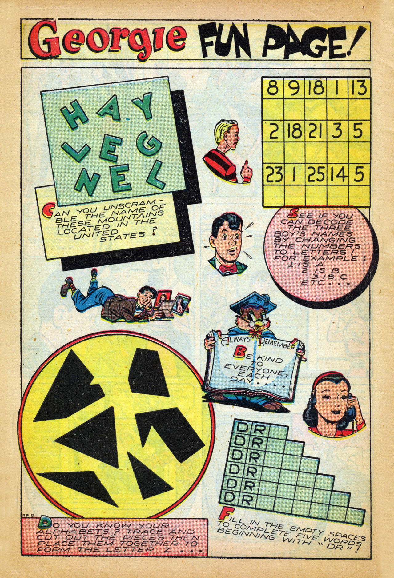 Read online Georgie Comics (1945) comic -  Issue #8 - 12