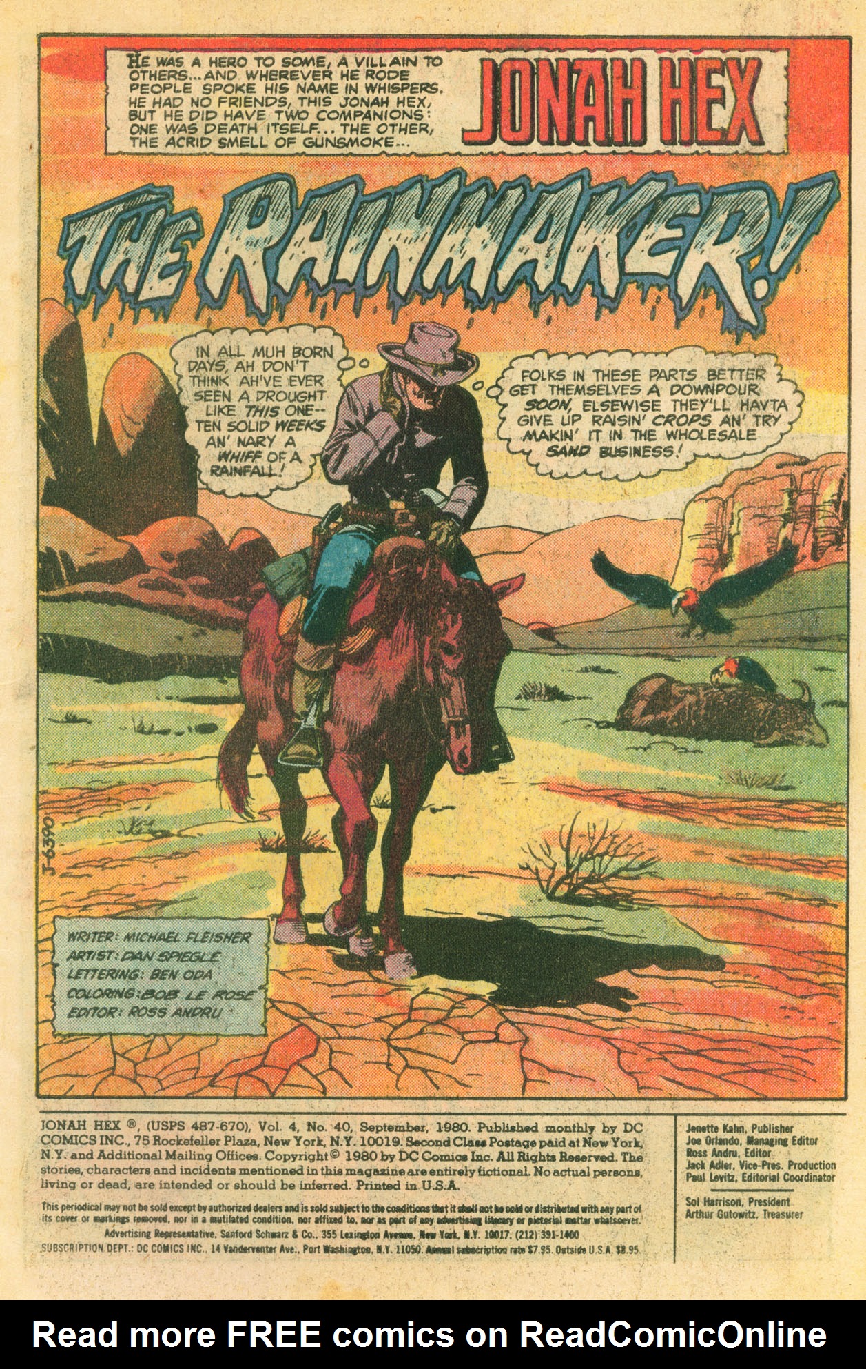 Read online Jonah Hex (1977) comic -  Issue #40 - 2