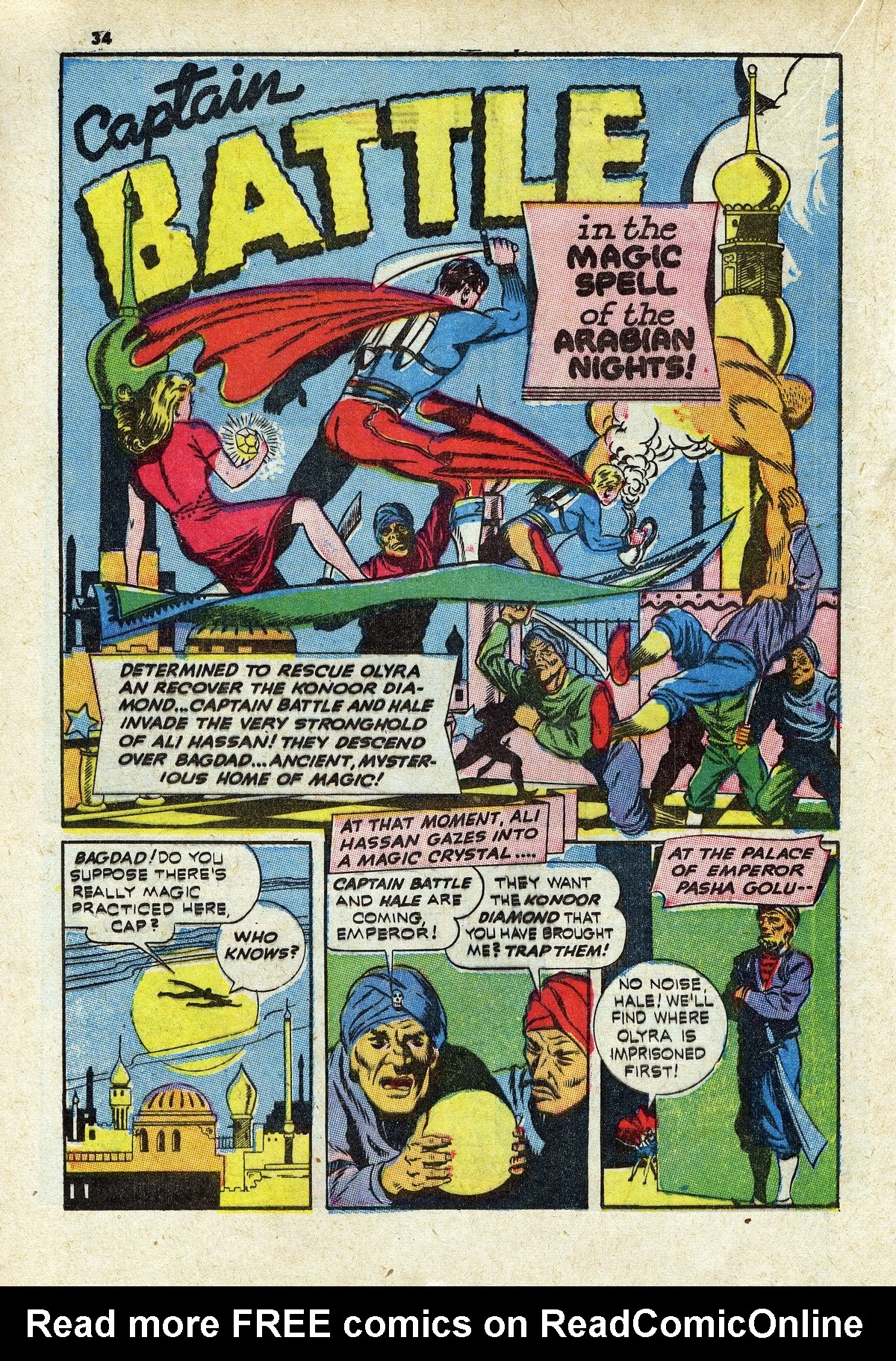 Read online Captain Battle Comics comic -  Issue #2 - 37