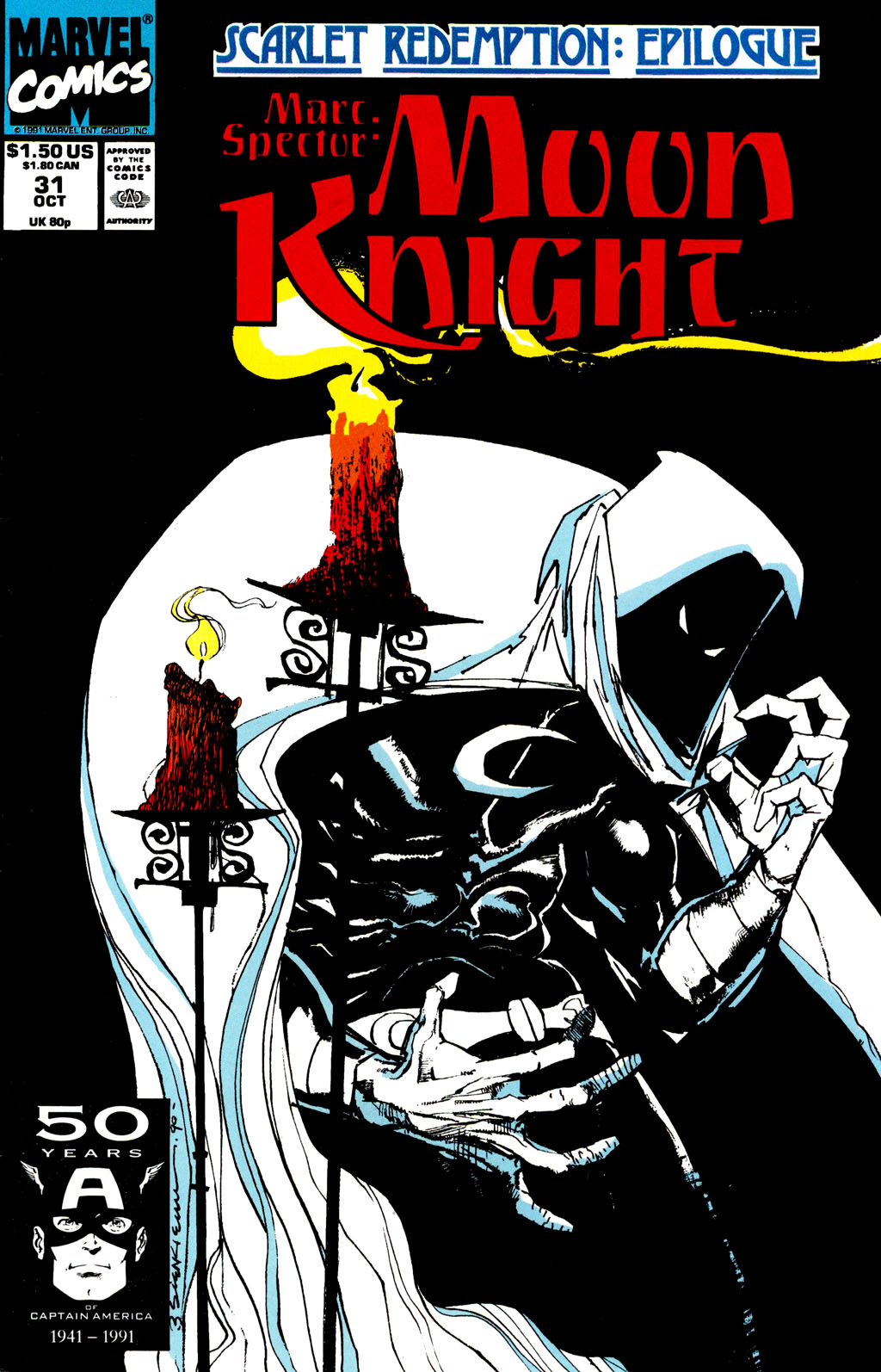 Read online Marc Spector: Moon Knight comic -  Issue #31 - 1