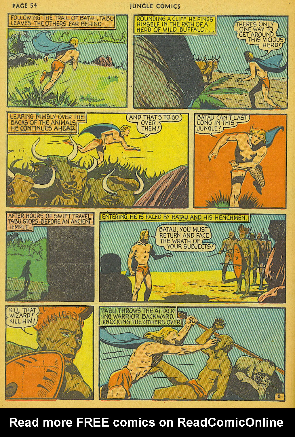 Read online Jungle Comics comic -  Issue #6 - 56