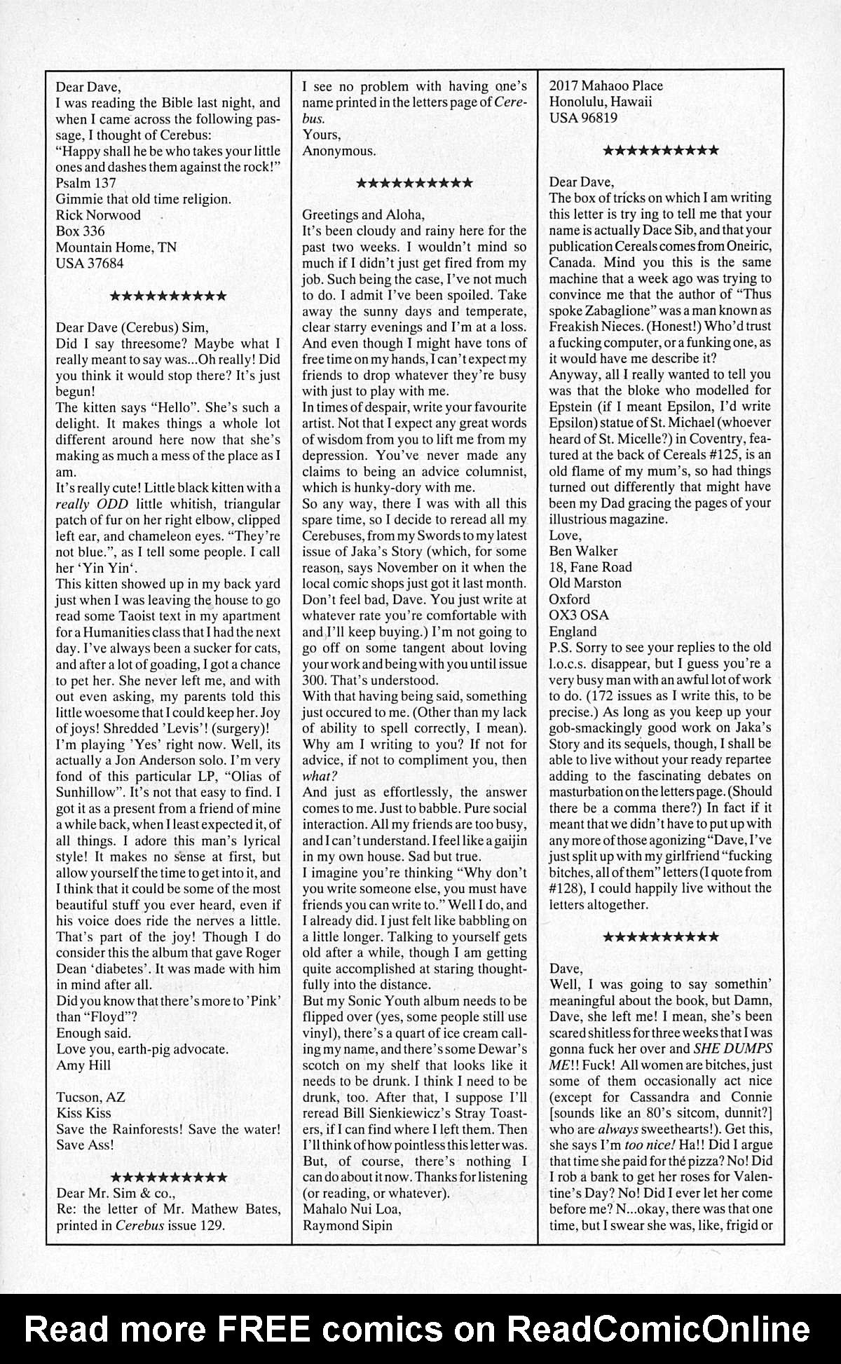 Cerebus Issue #134 #133 - English 25