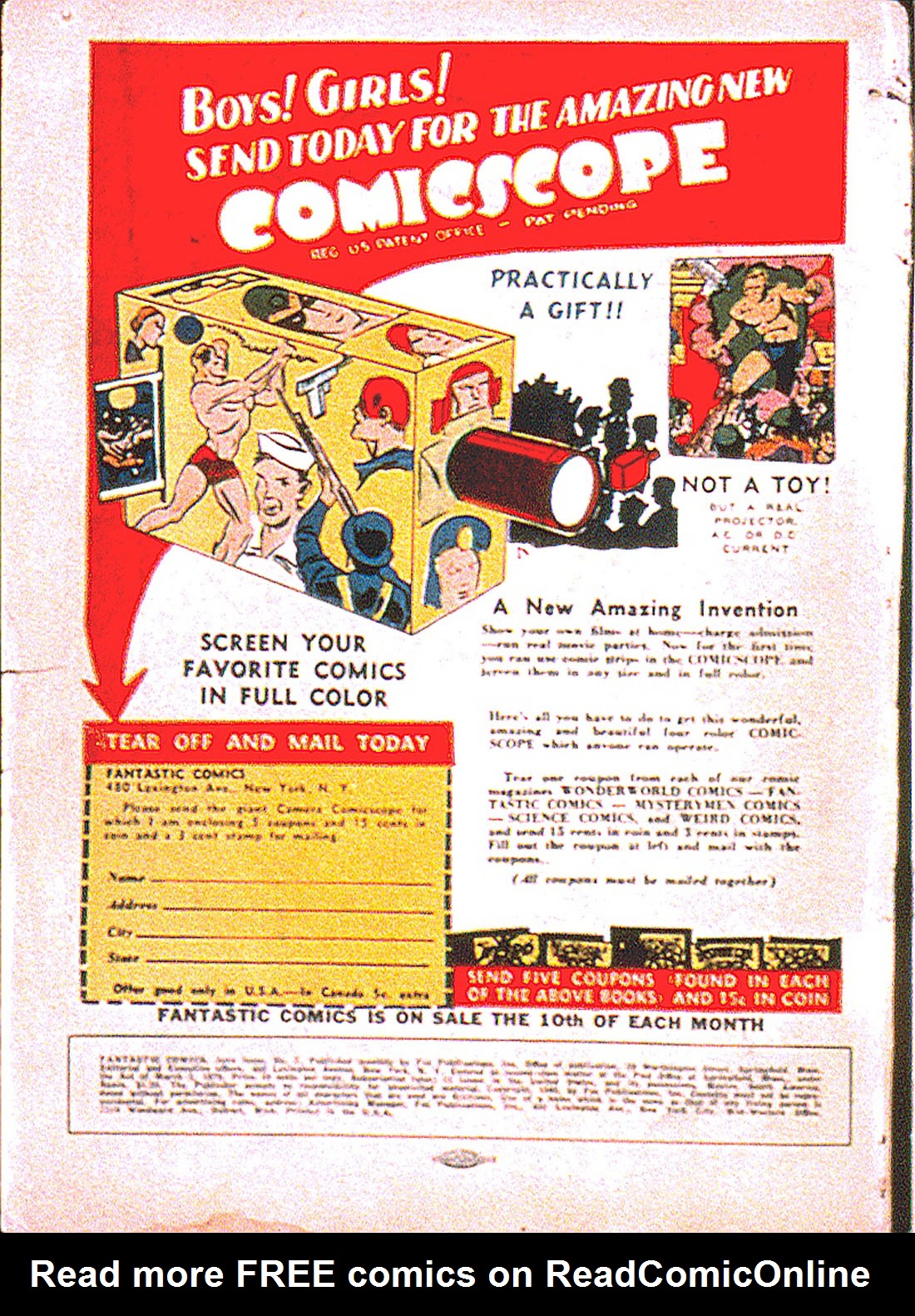 Read online Fantastic Comics comic -  Issue #7 - 2