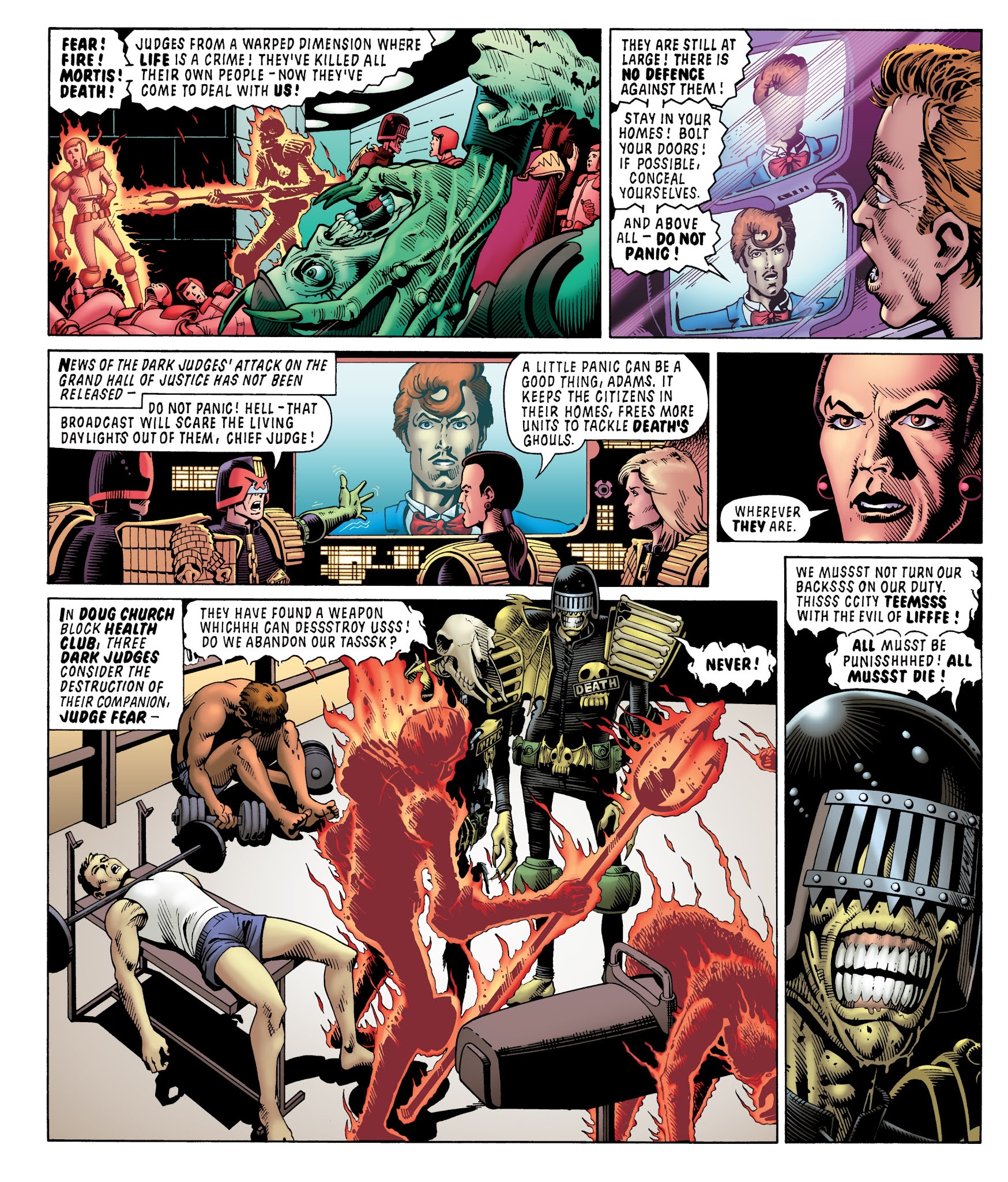 Read online Judge Dredd Classics: The Dark Judges comic -  Issue # TPB - 98