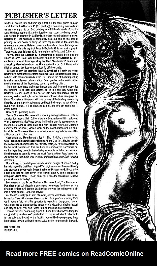 Read online Splatter comic -  Issue #3 - 29